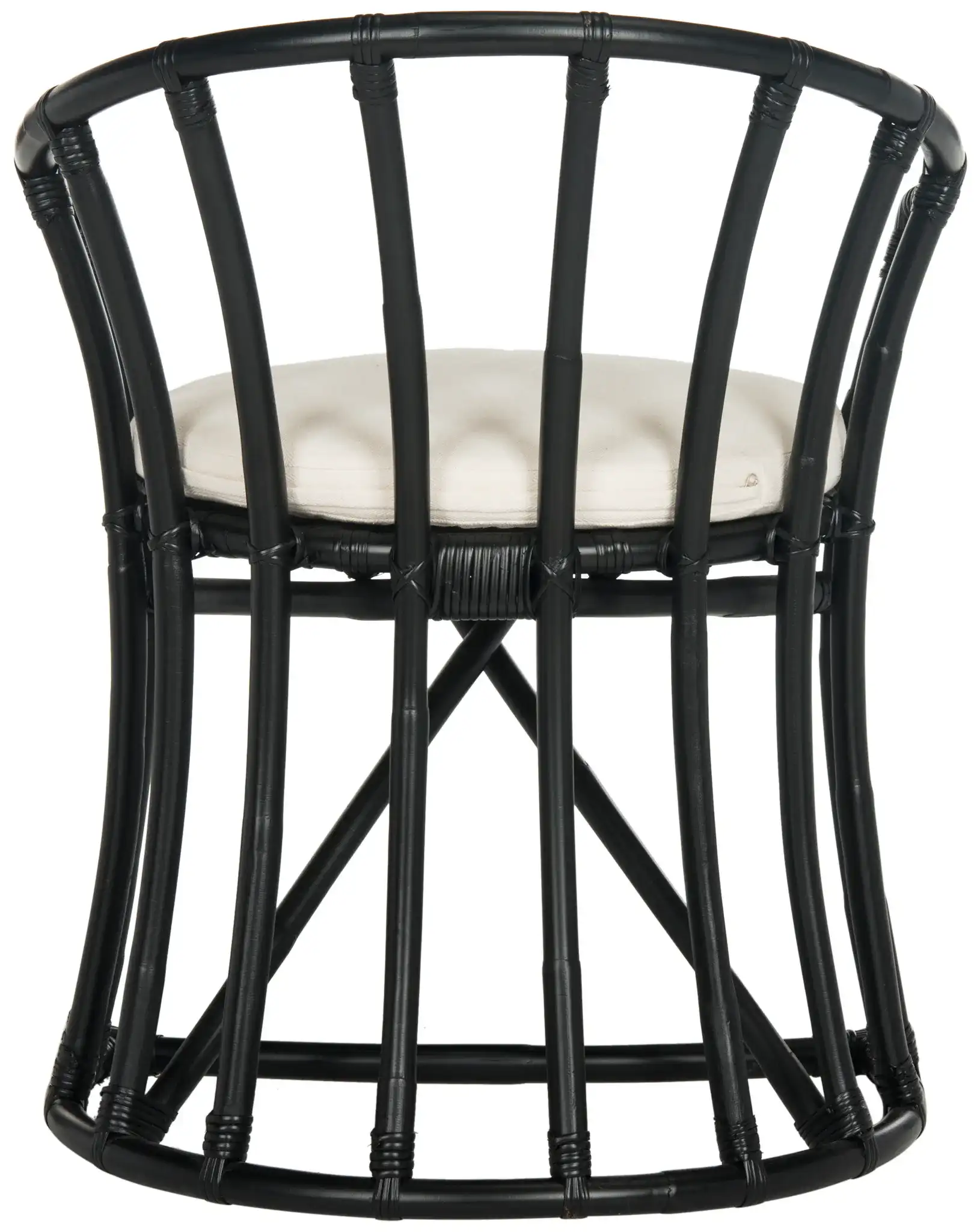 Bates Accent Chair in Black, detail view