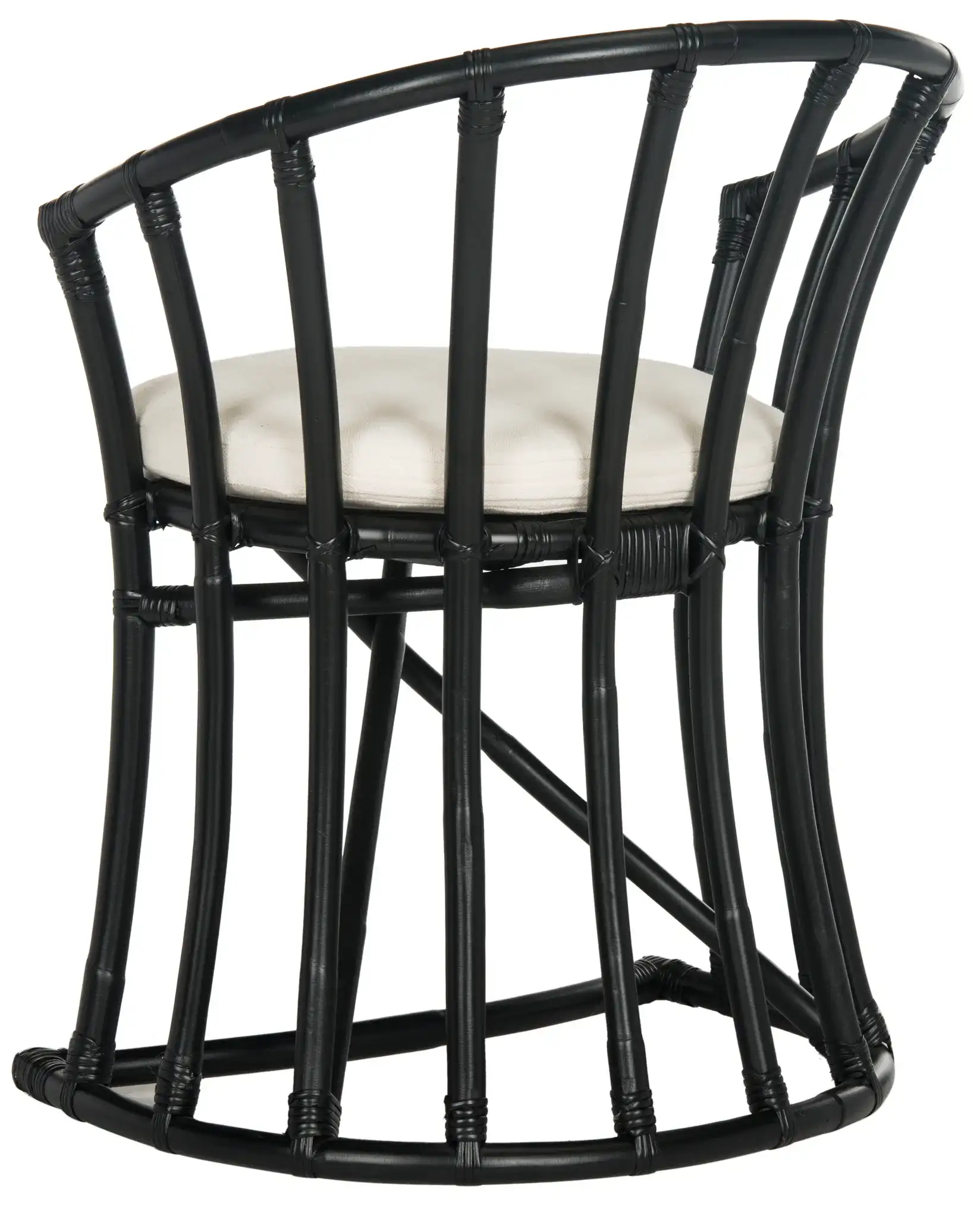 Bates Accent Chair in Black, detail view