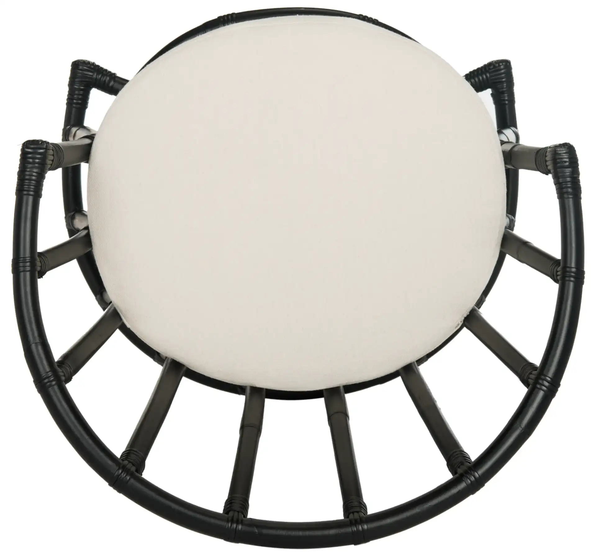 Bates Accent Chair in Black, detail view