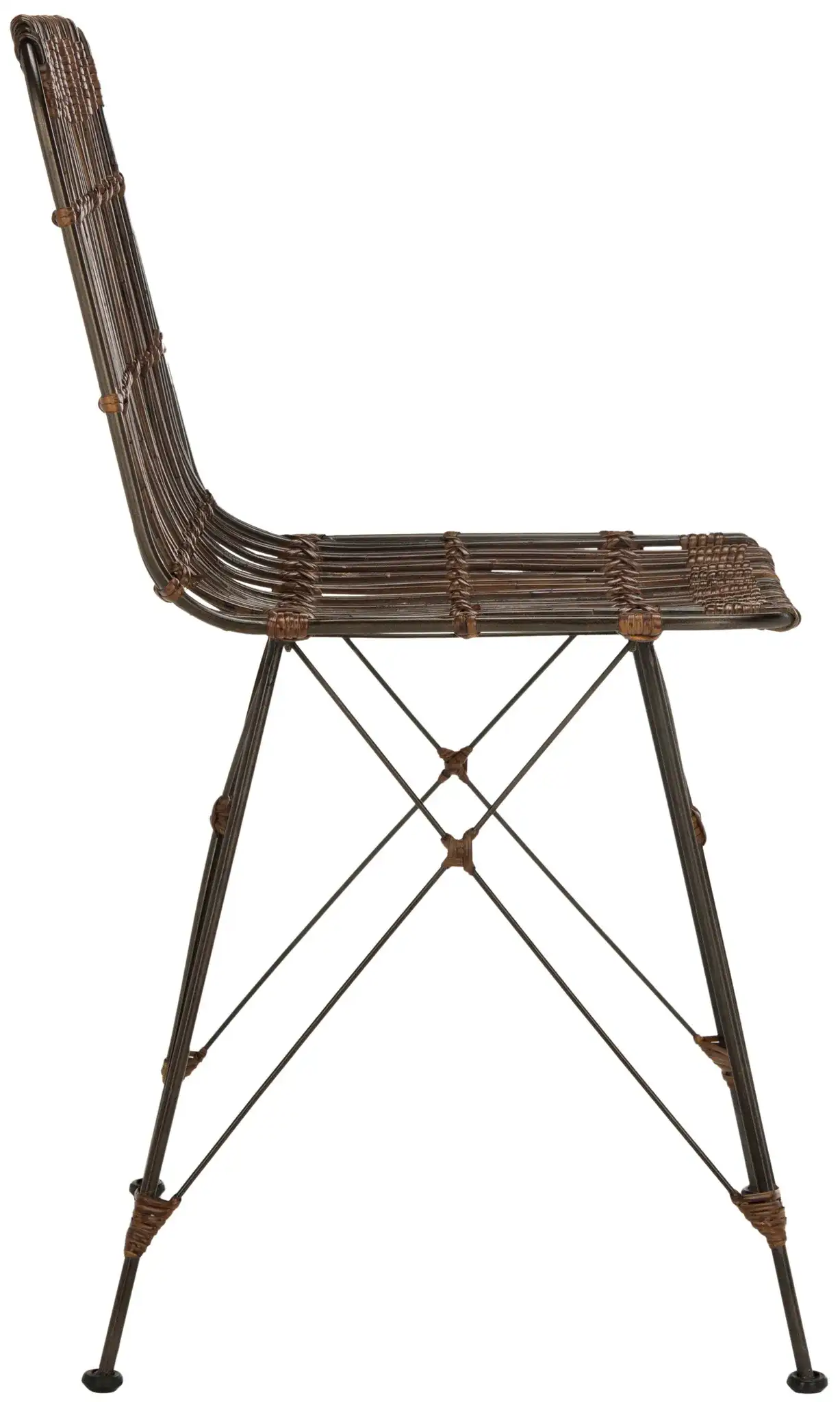 Minerva Dining Chair (Set Of 2) in Brown / Black, detail view