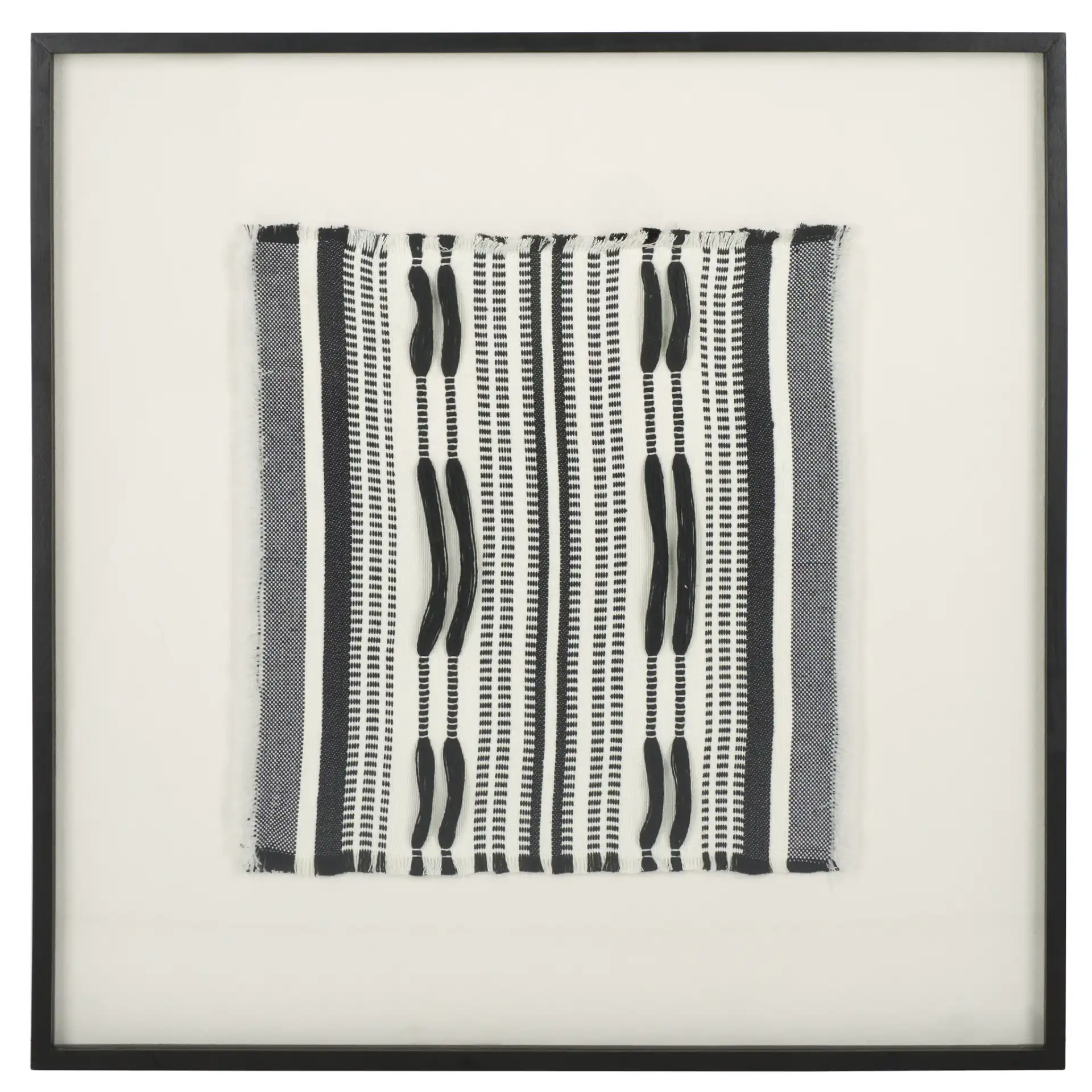 Wona Textile Art in Black
