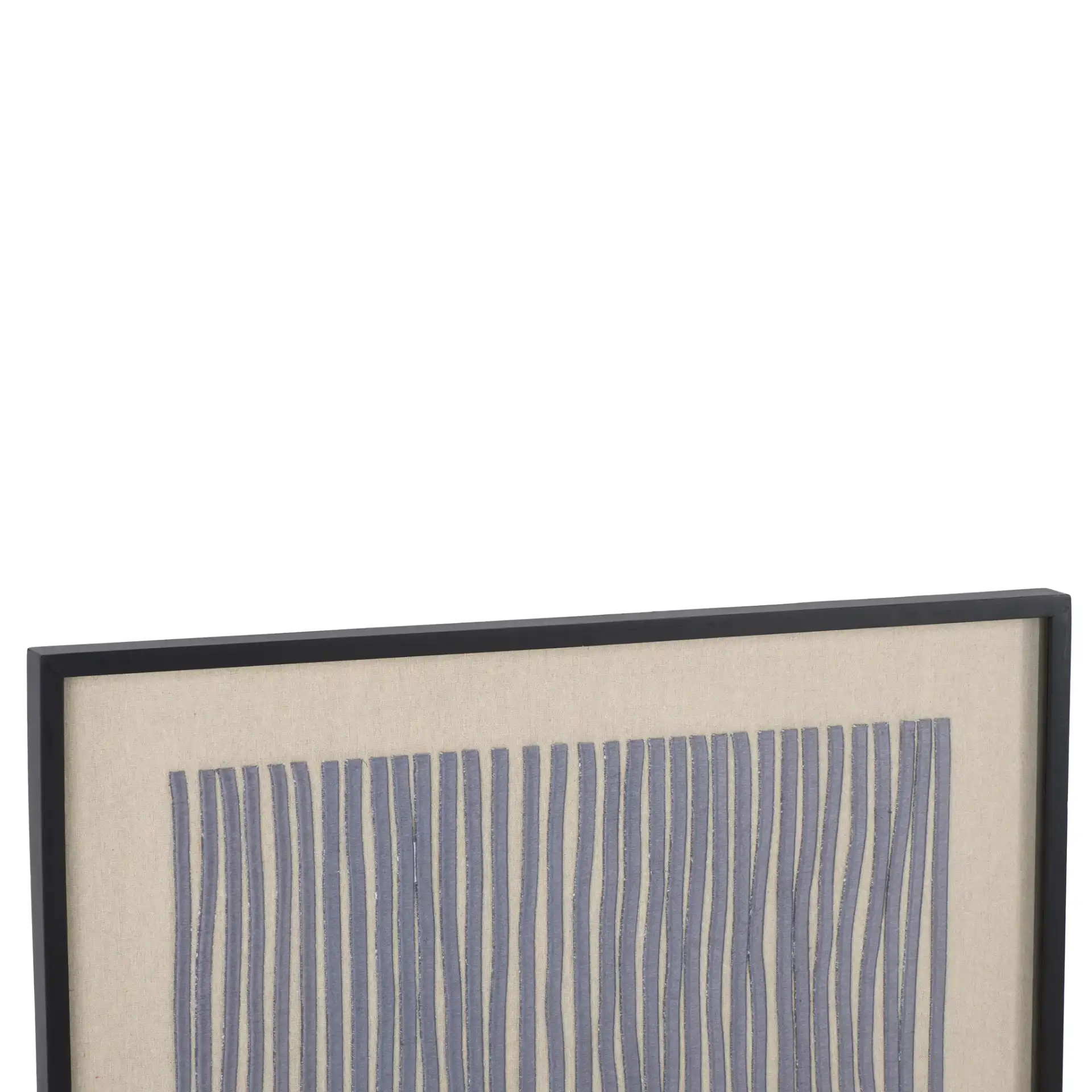 Kio Embroidery Art in Black in a styled room