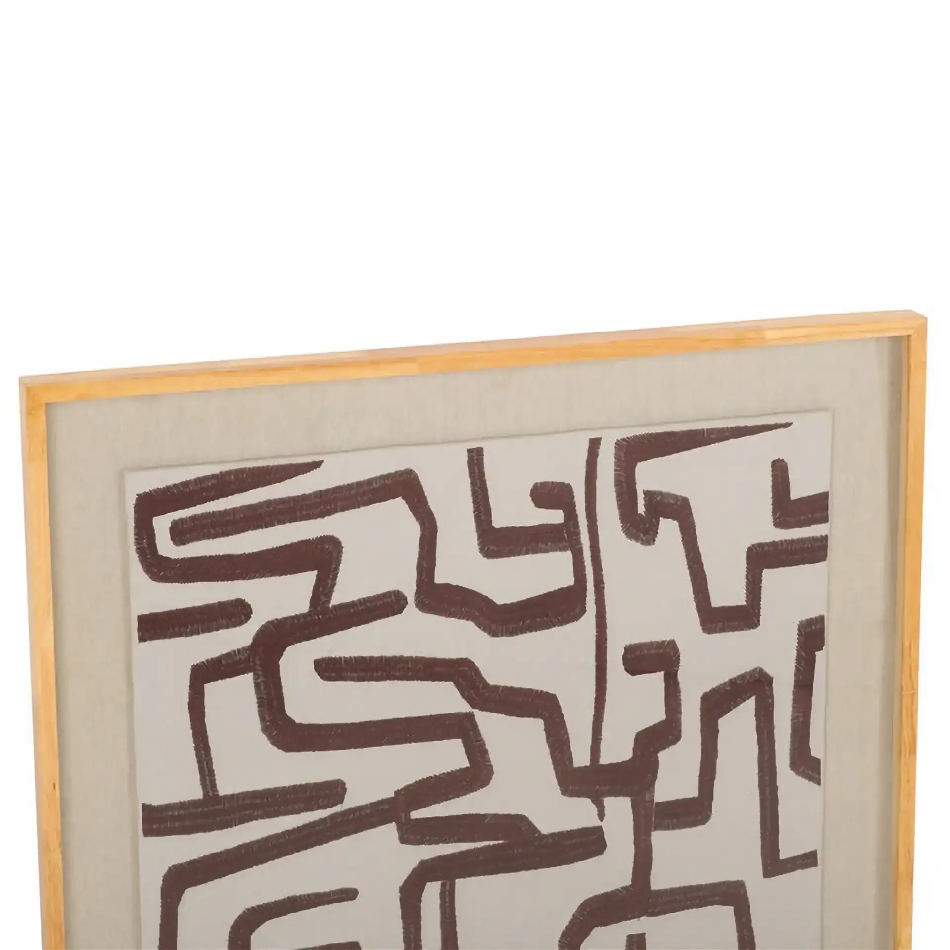 Tari Textile Art in Natural in a styled room