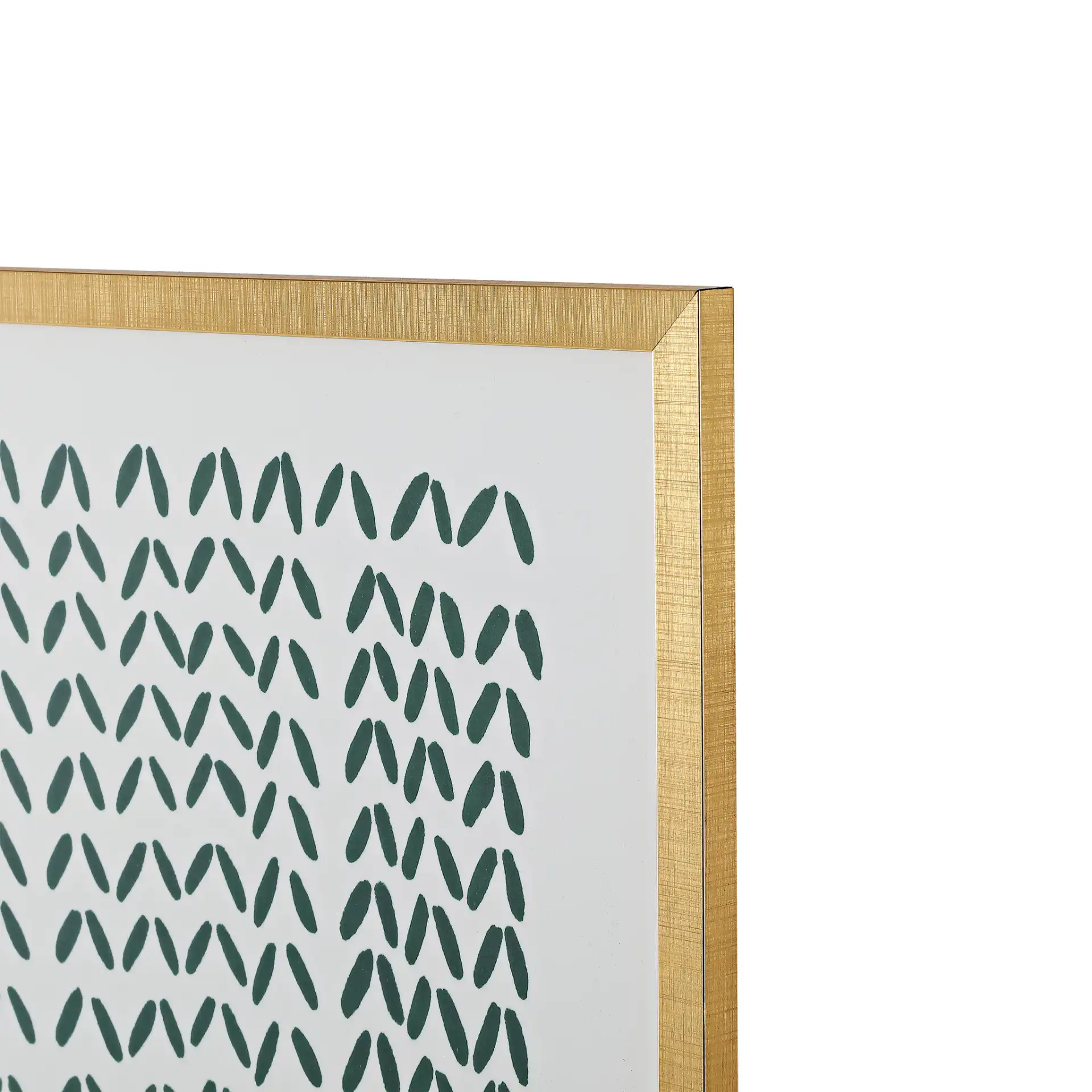 Quiet Applause 16X16" Wall Art in Green / Ivory in a styled room