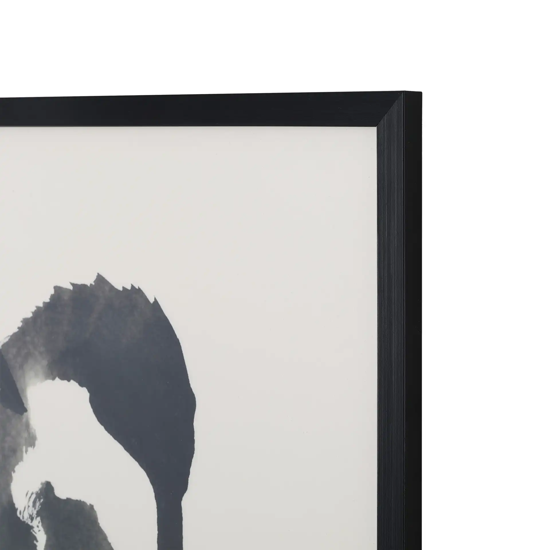 Make Your Mark Wall Art in Black / Antique Ivory in a styled room