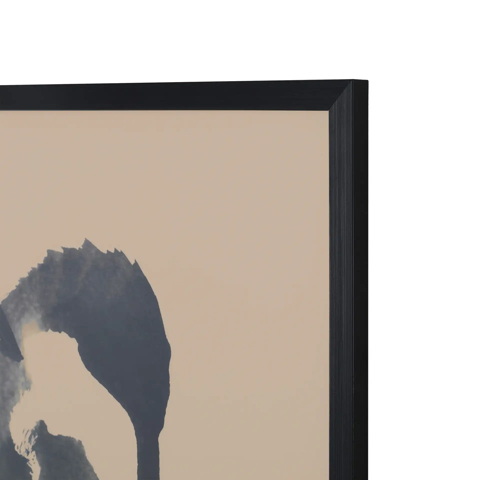 Make Your Mark Wall Art in Black / Antique Ivory in a styled room