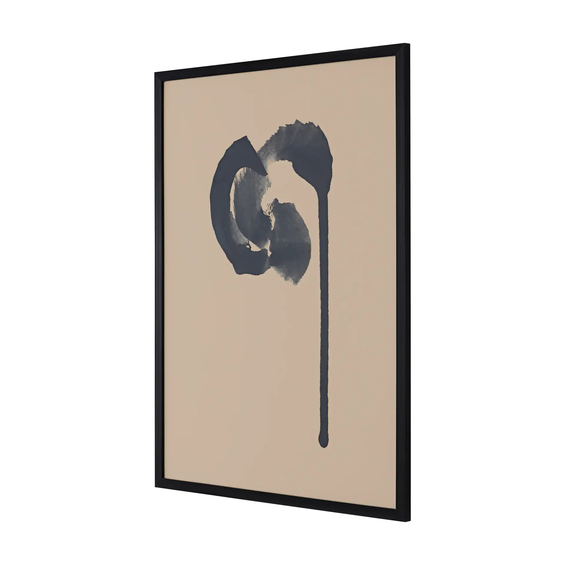 Make Your Mark Wall Art in Black / Antique Ivory, detail view
