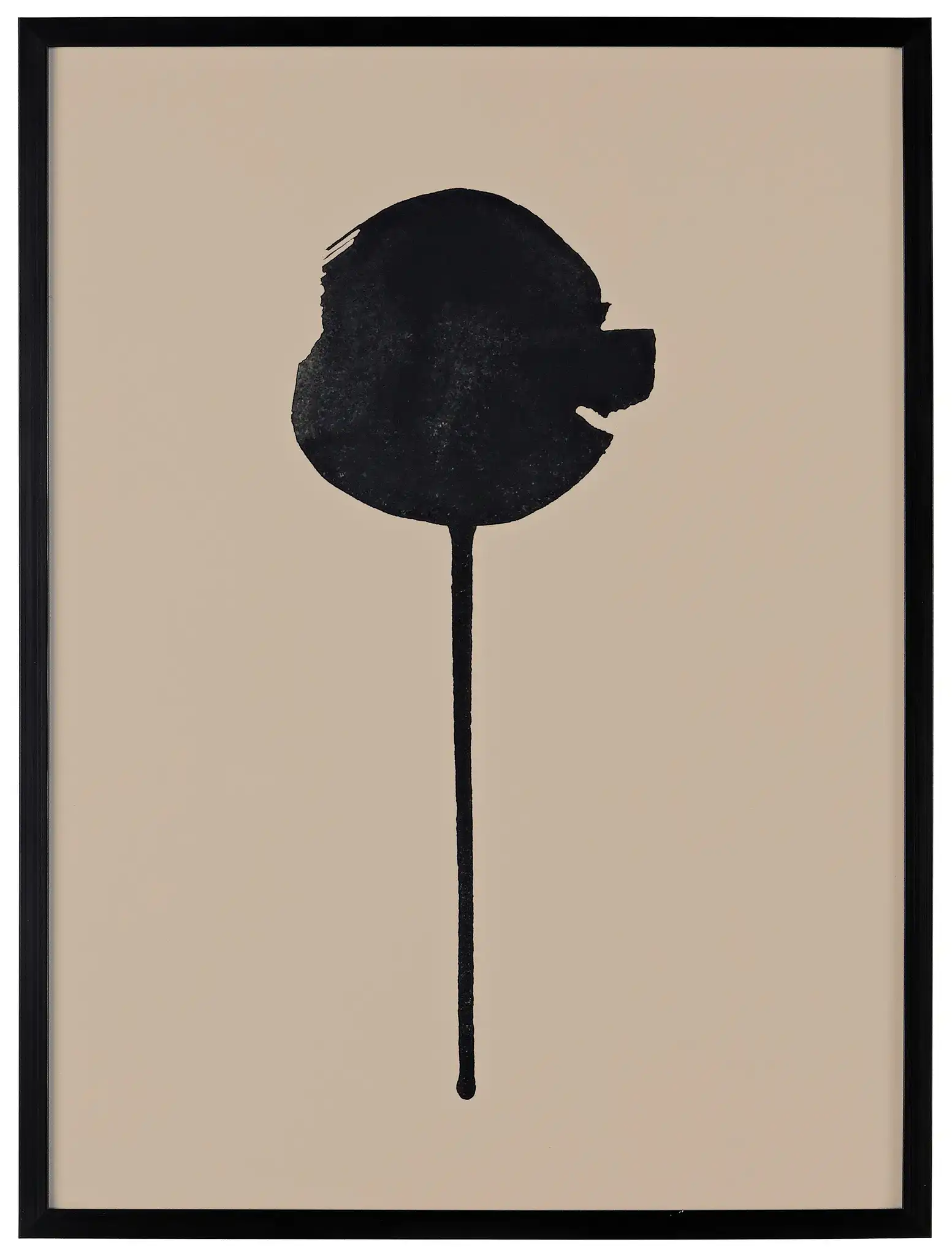 Shadow Of A Dandelion in Black / Antique Ivory