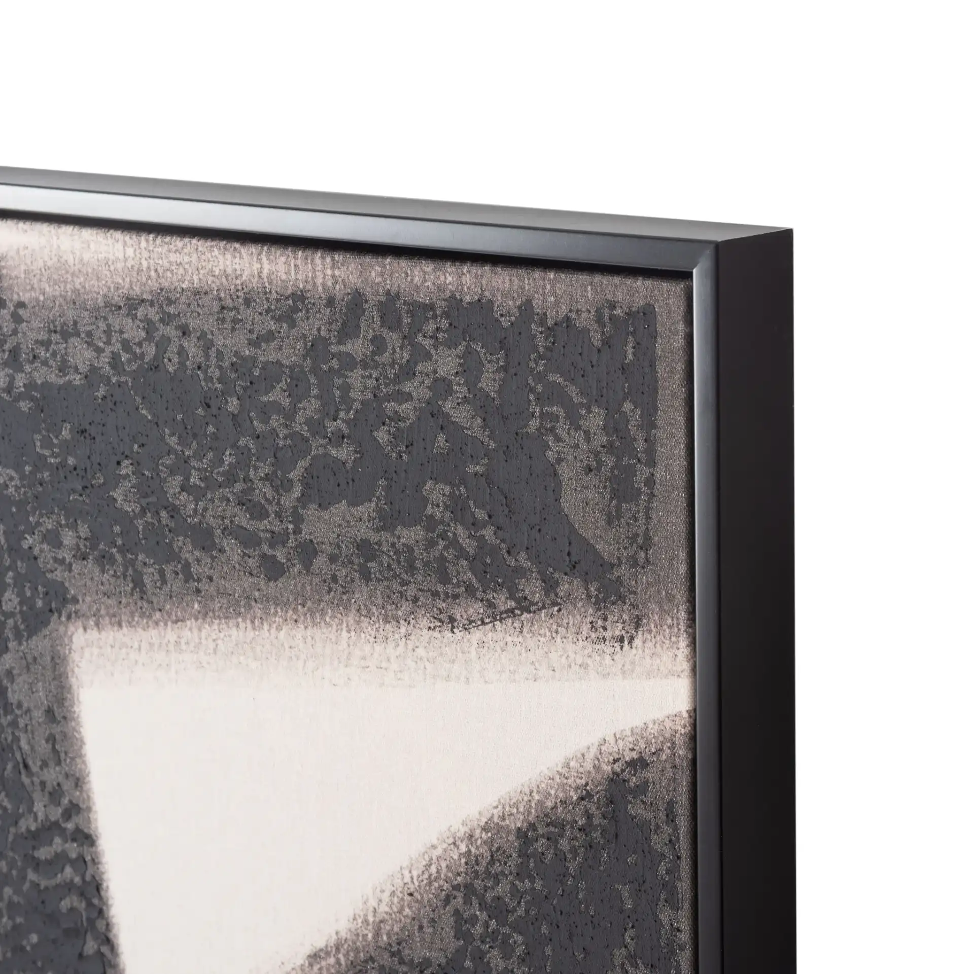 Modern Motion 30X40 Wall Art in Black / Cream in a styled room