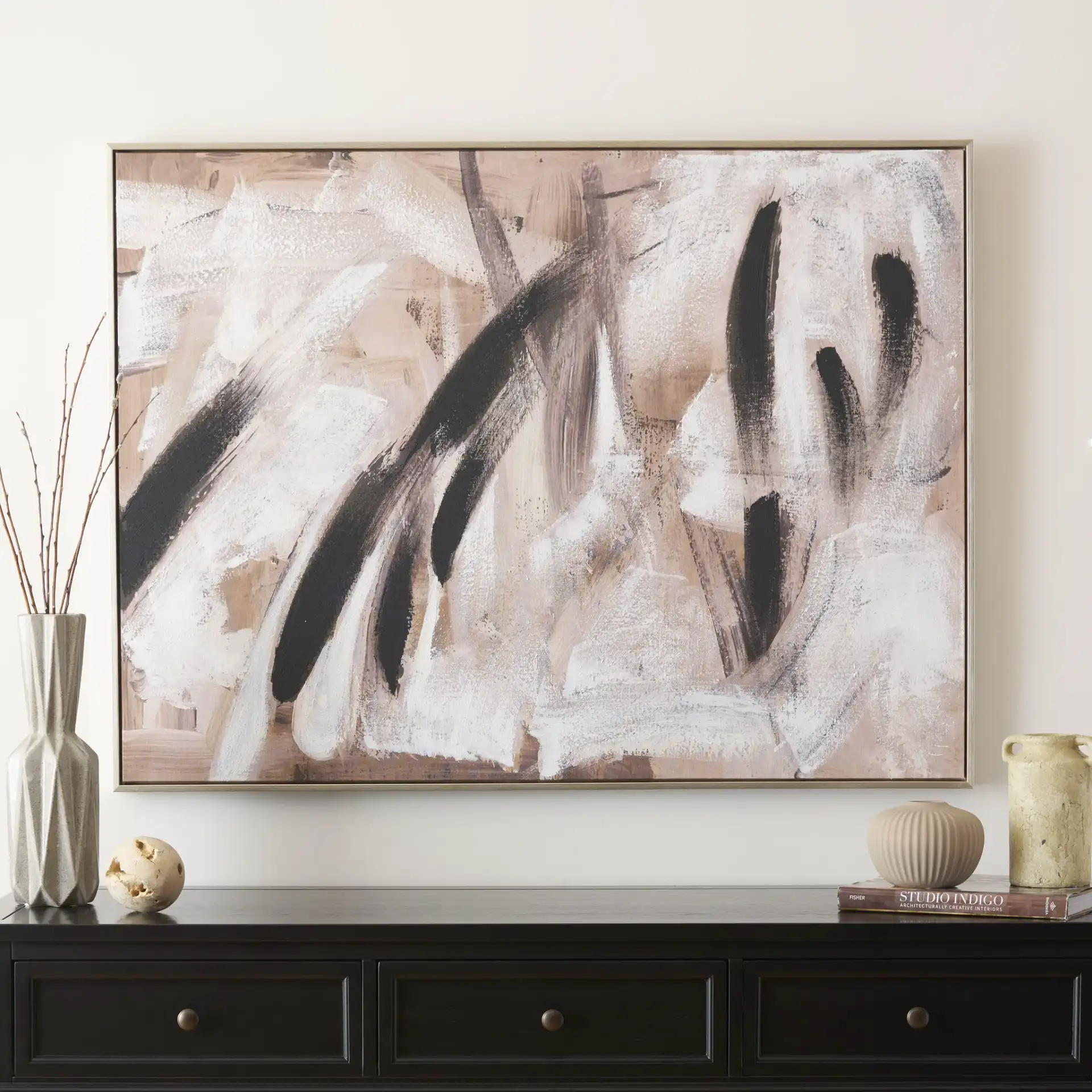 Champagne Toasts in Multicolor in a styled room