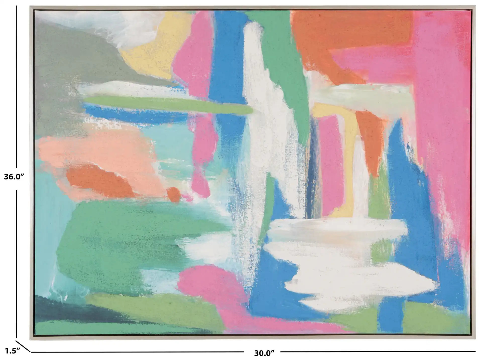 Stroke Of Genius Wall Art in Multicolor, detail view