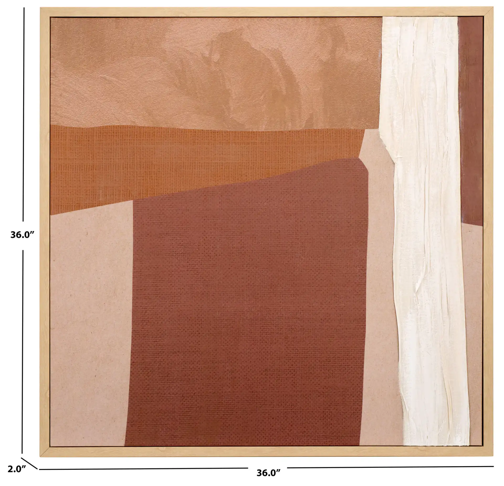 Boardwalk Dunes Art in Brown, detail view