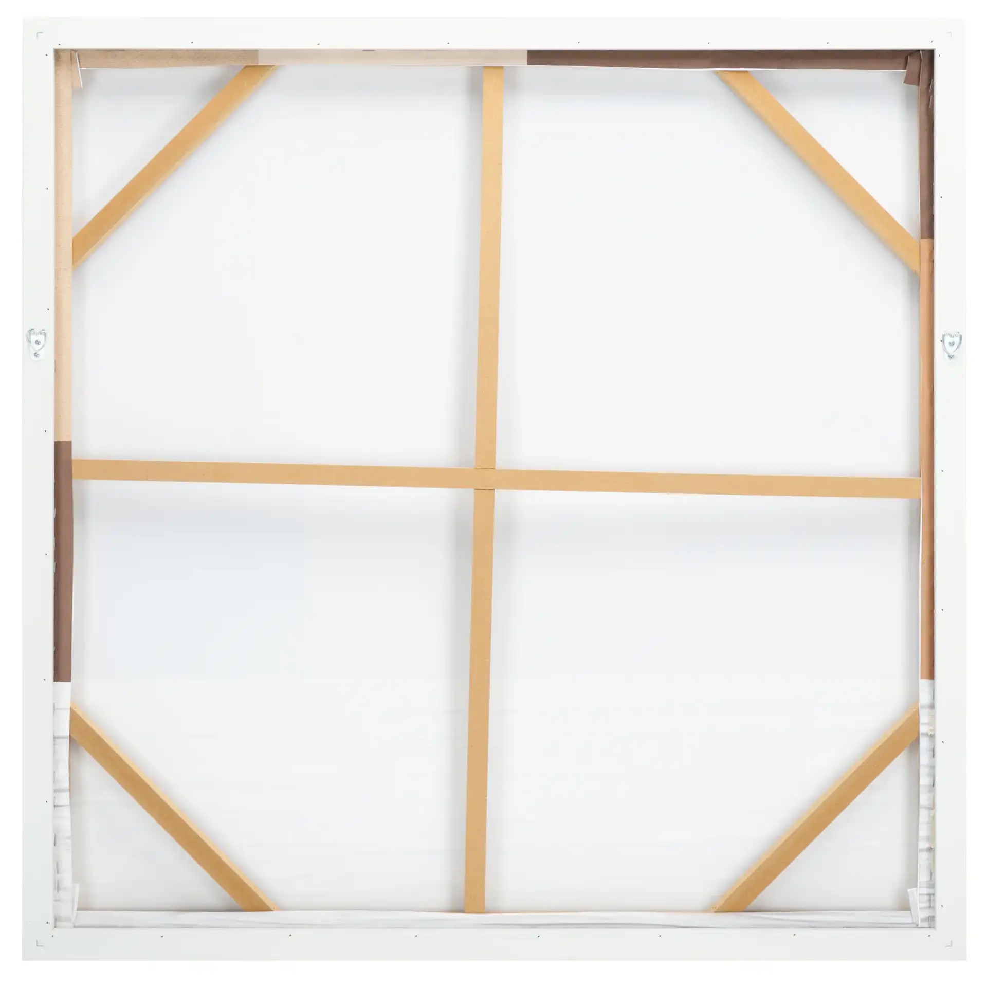 Neutral Location Art in Brown / Off-White, detail view