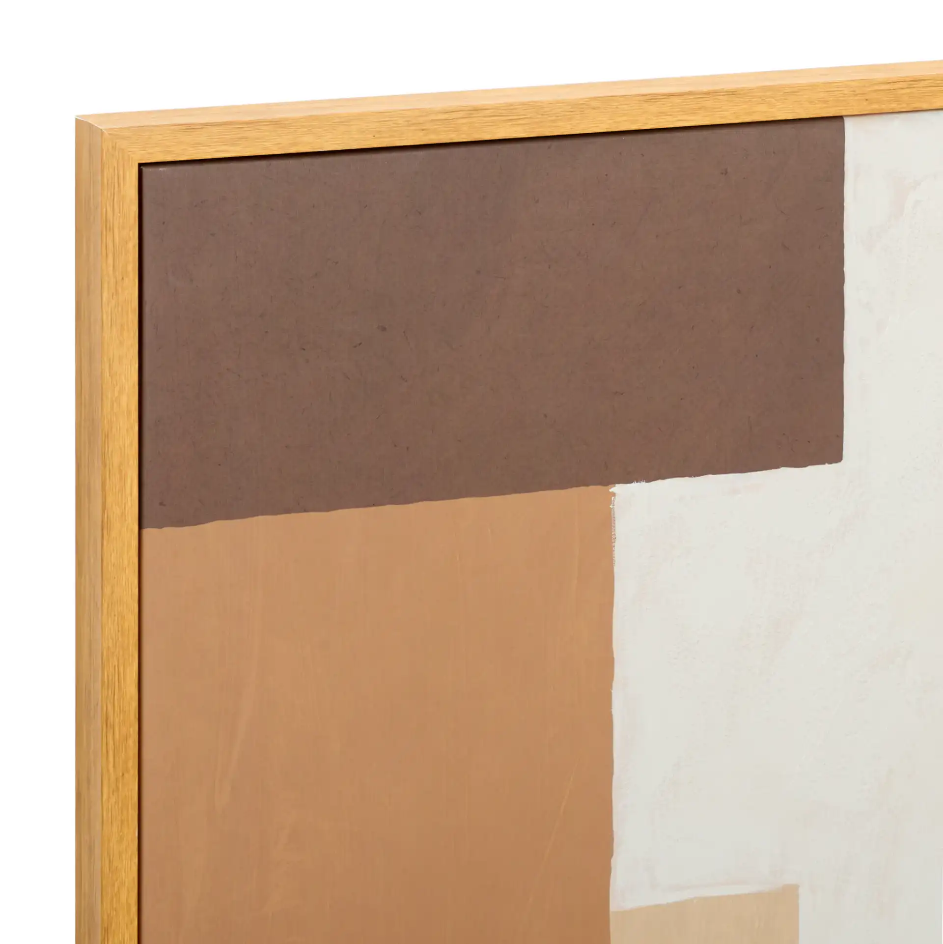 Neutral Location Art in Brown / Off-White in a styled room