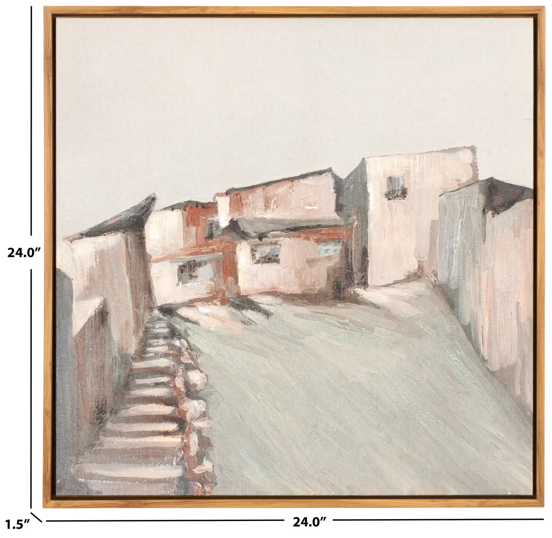 Avlaki Art in Blue / Brown, detail view