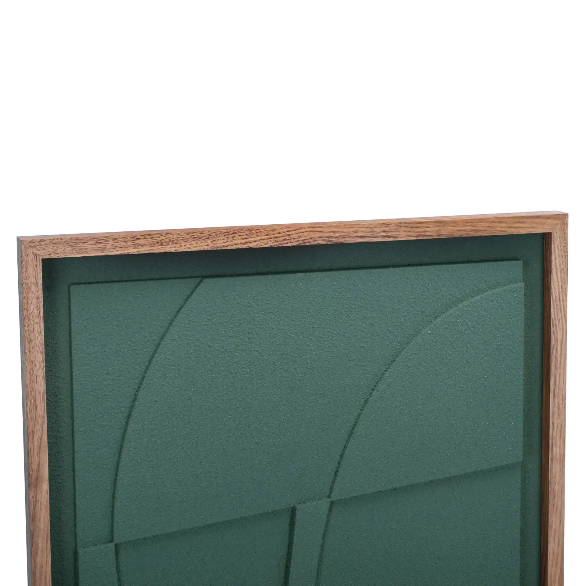 Nature'S Edge Art in Green in a styled room
