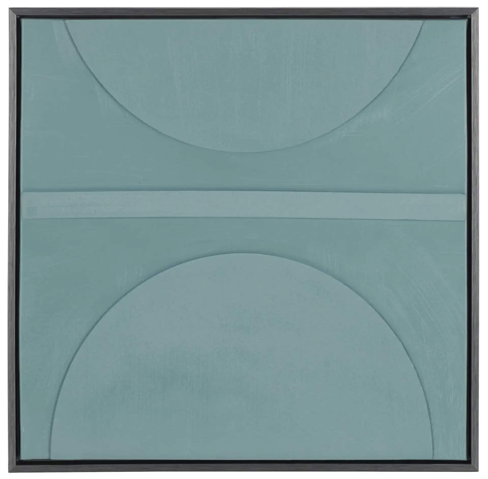 Around The Block Art in Blue Gray