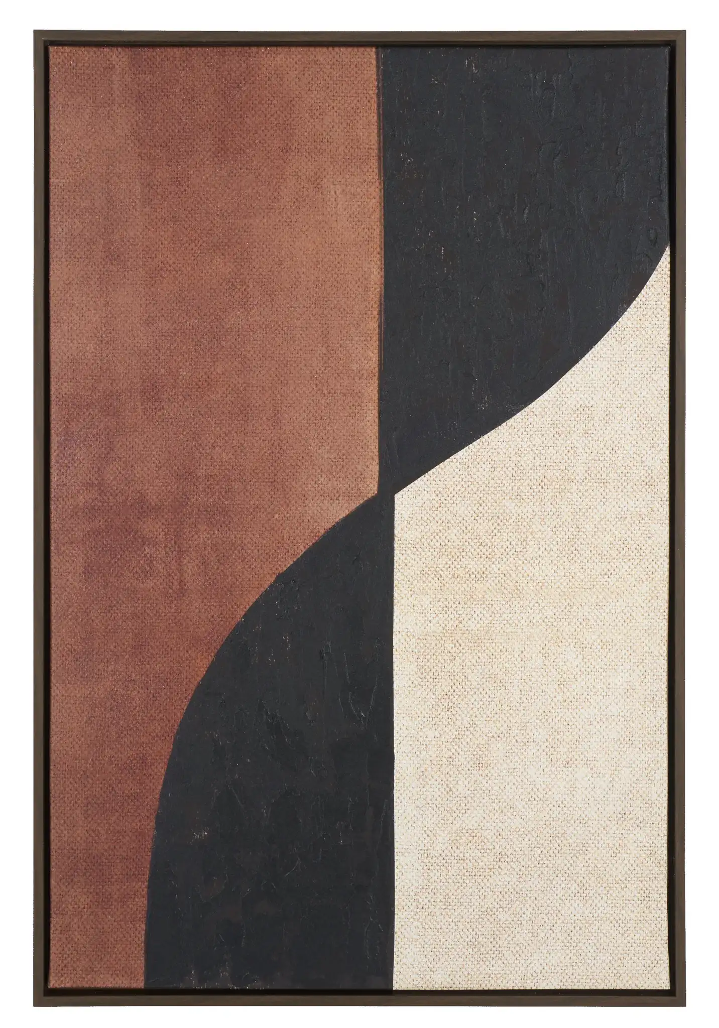 Meet Me Halfway Art in Burnt Orange / Black