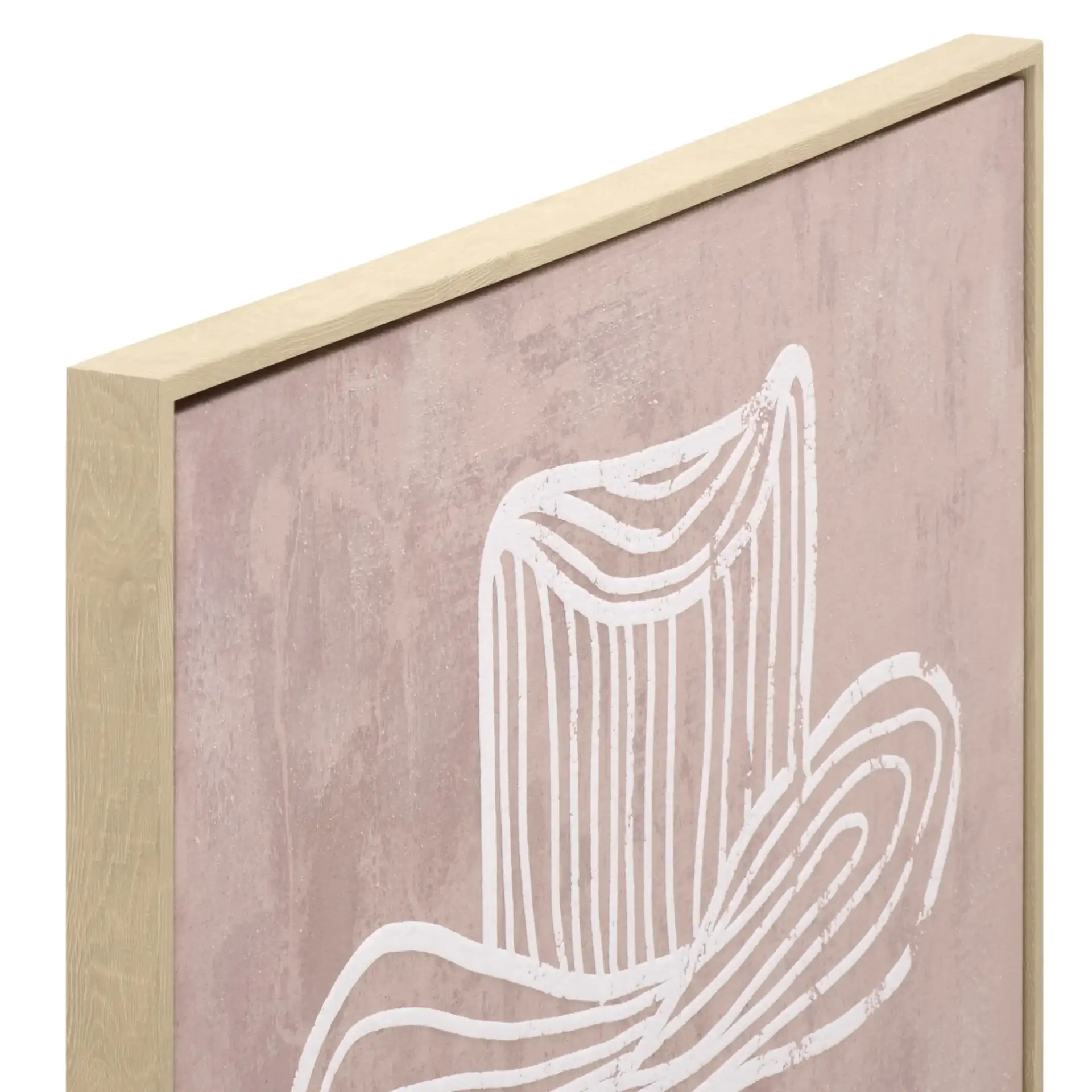The Stranger 30X40 Art in Mauve in a styled room