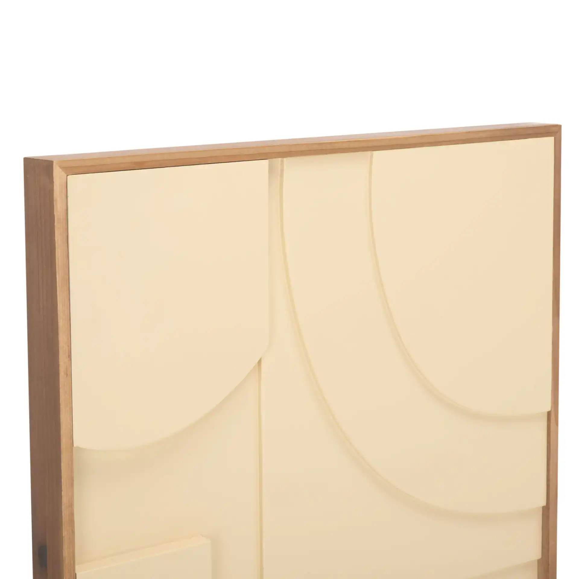 Modern Geometry (Set Of 2) in Natural / Ivory in a styled room