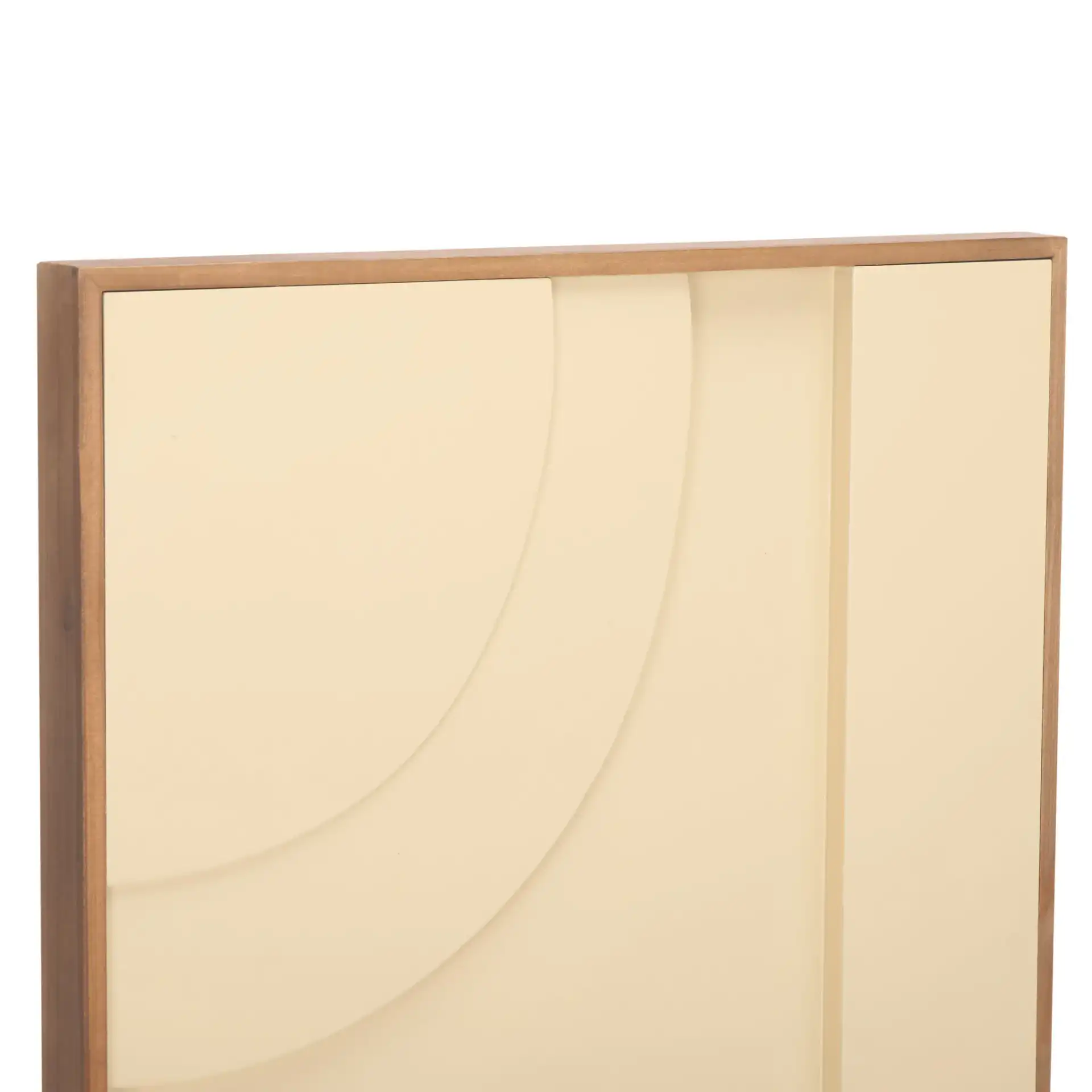 Modern Geometry (Set Of 2) in Natural / Ivory in a styled room