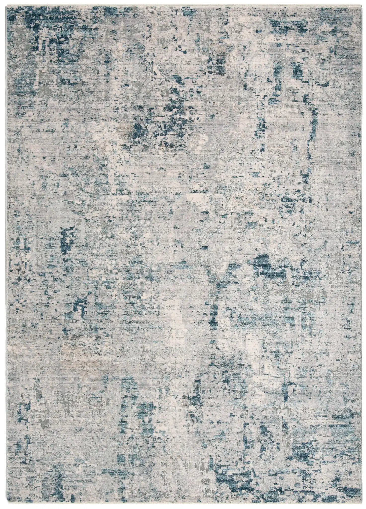 Winston Abstract Rug in Gray / Blue