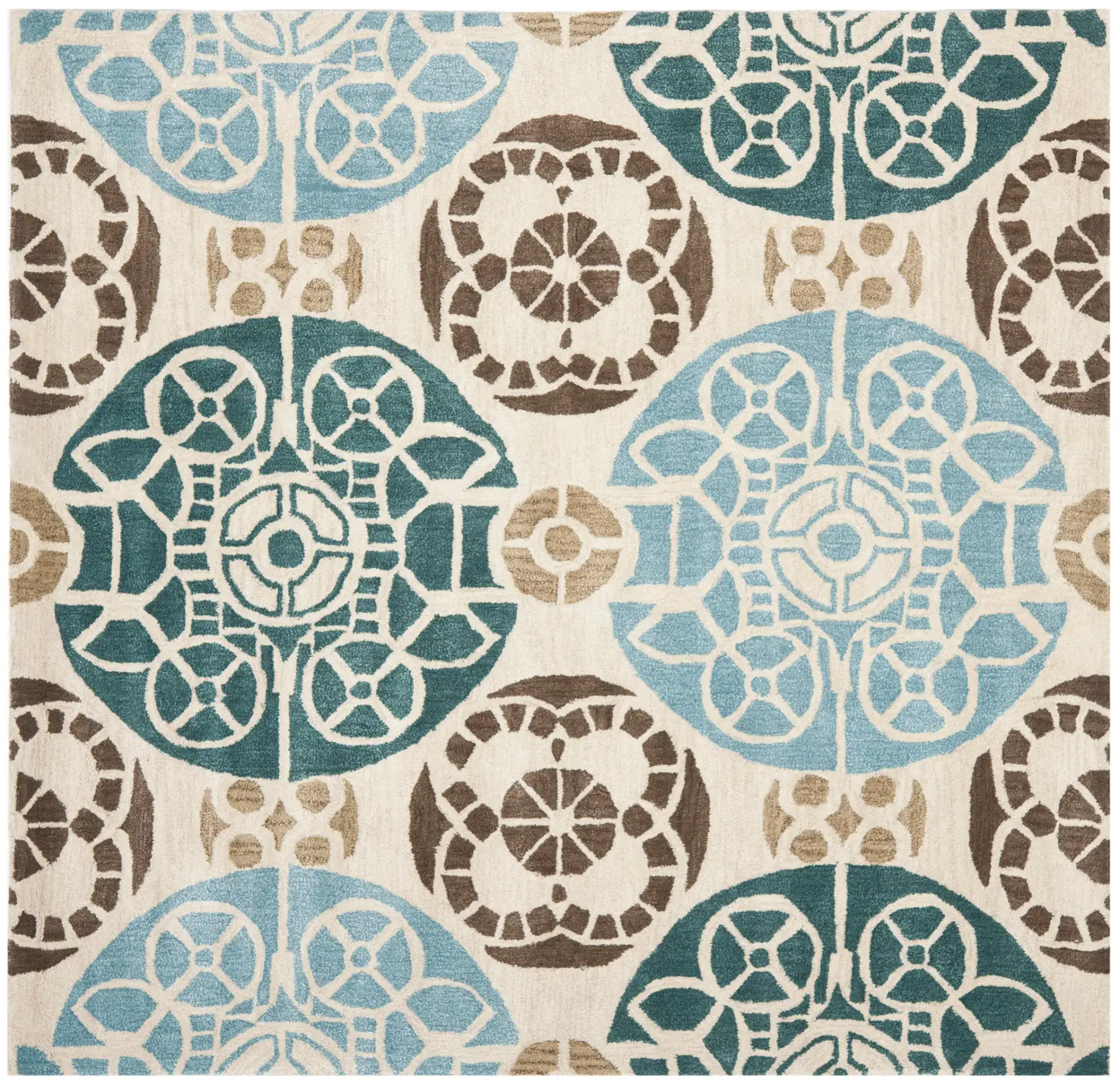 Beige / Blue