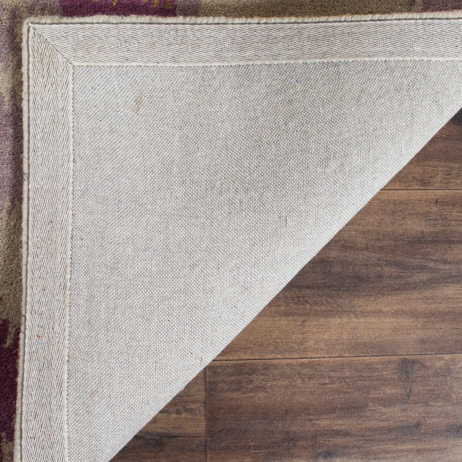 Wyndham Ikat Medallion Wool Rug in Ivory / Multicolor in a styled room