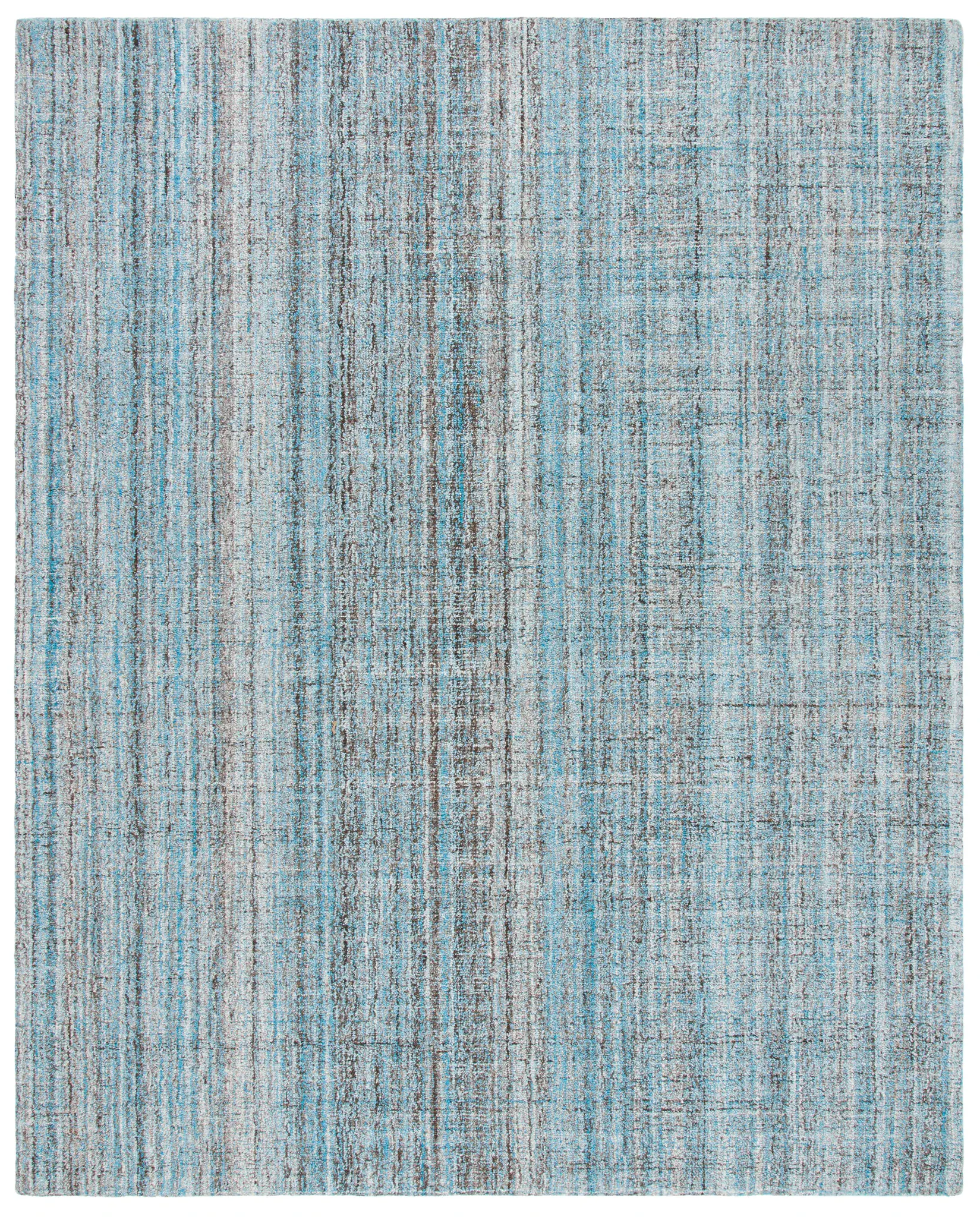 Abstract Linear Grid Hand-Tufted Rug