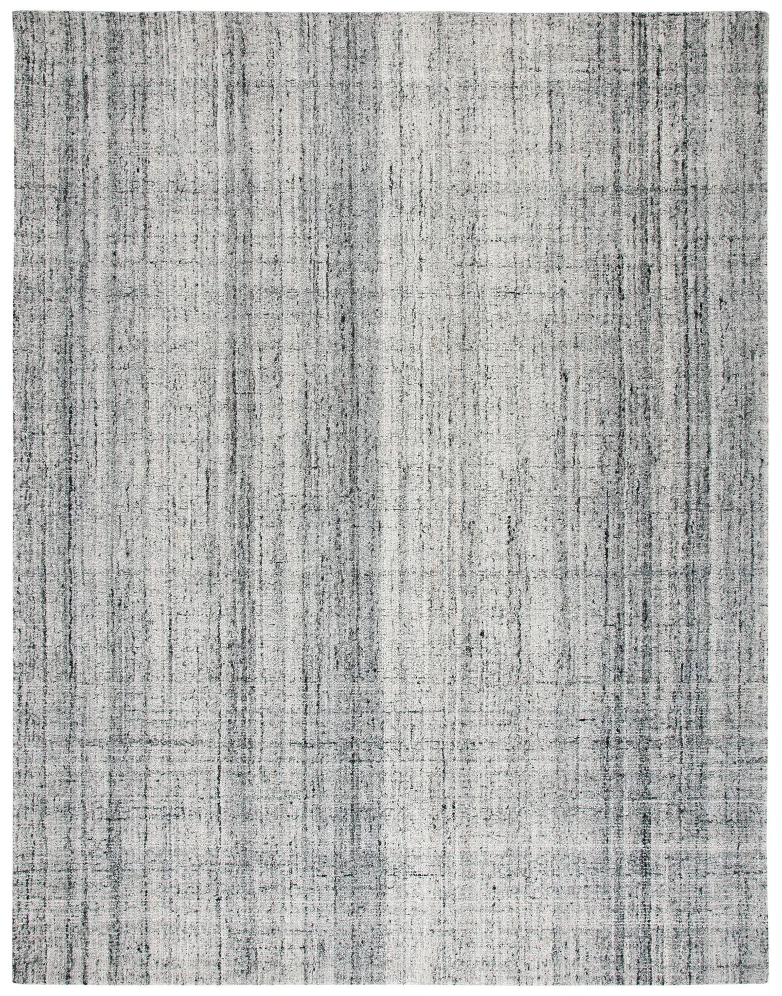 Abstract Linear Grid Hand-Tufted Rug
