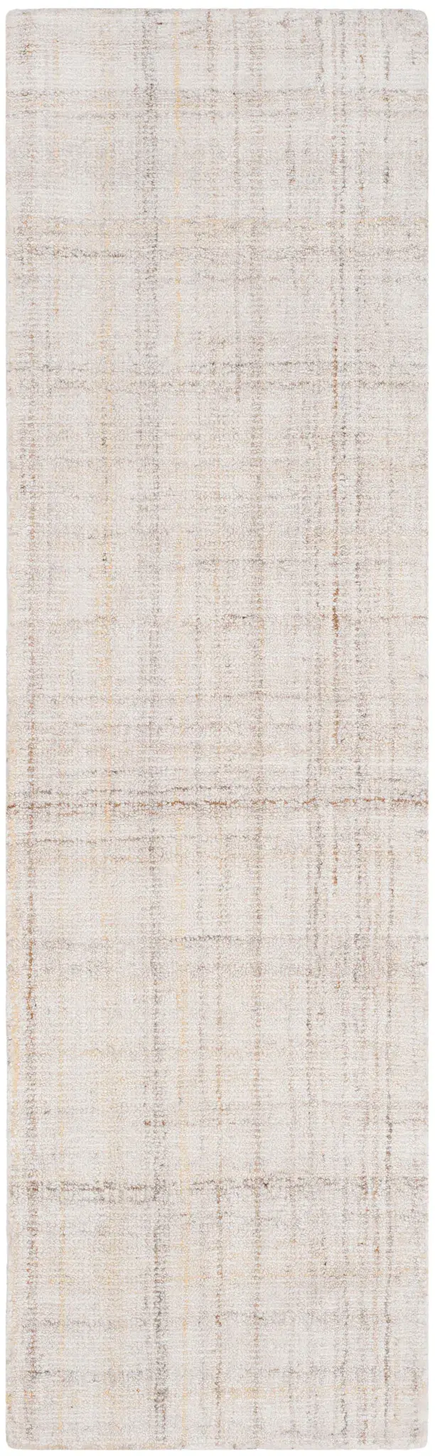 Abstract Linear Grid Hand-Tufted Rug
