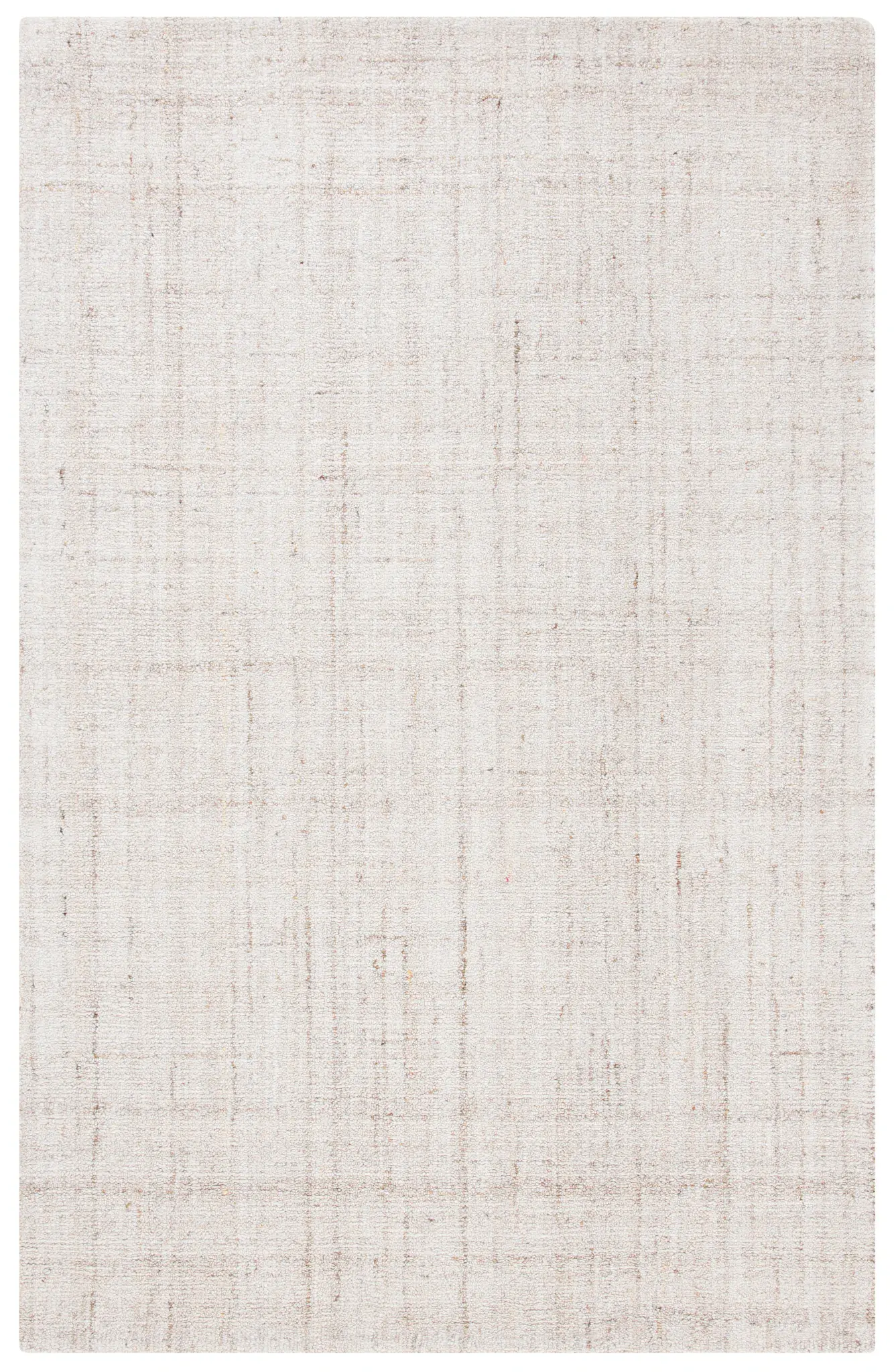 Abstract Linear Grid Hand-Tufted Rug