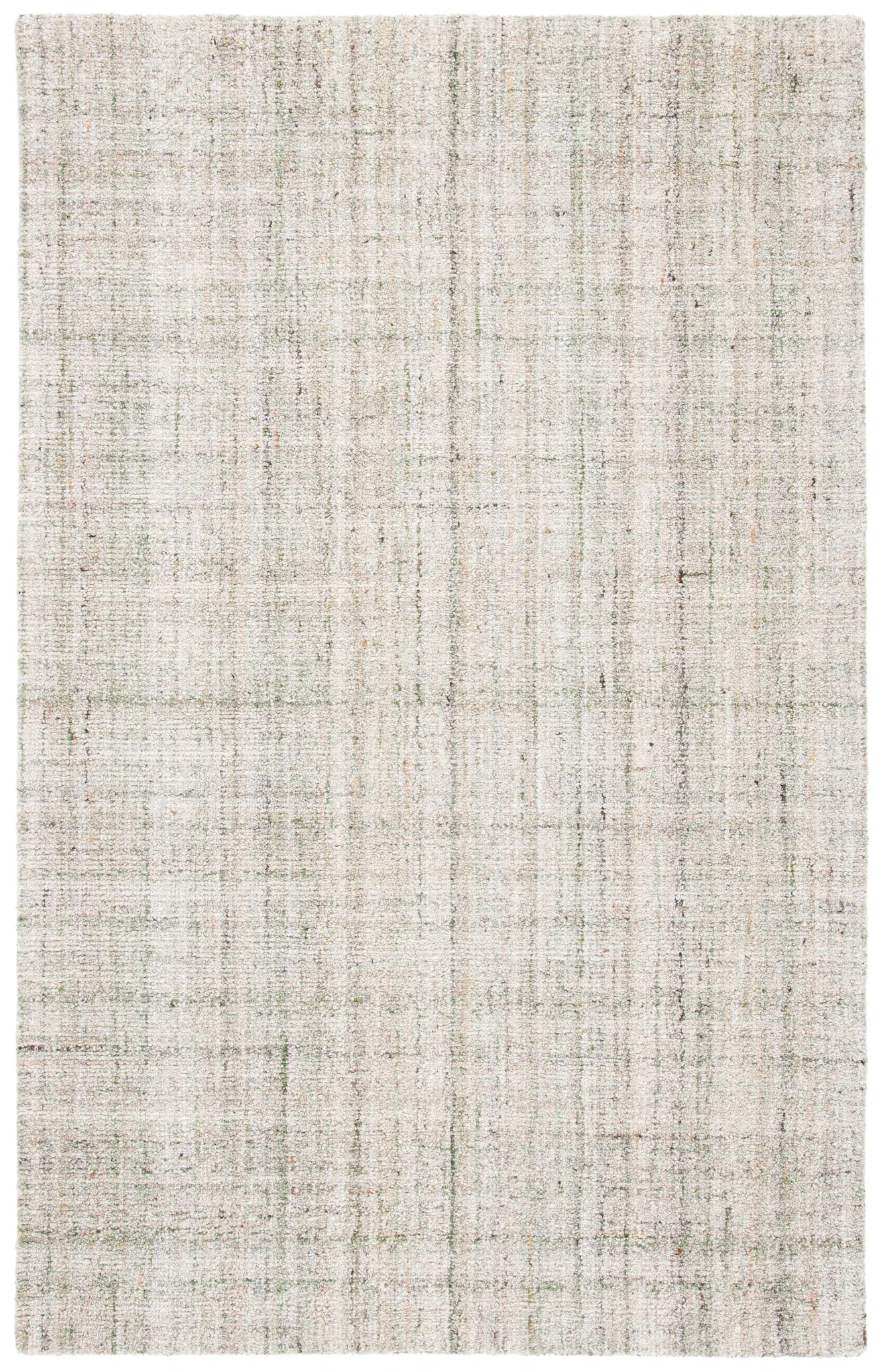 Abstract Scandinavian Linear Hand-Tufted Rug