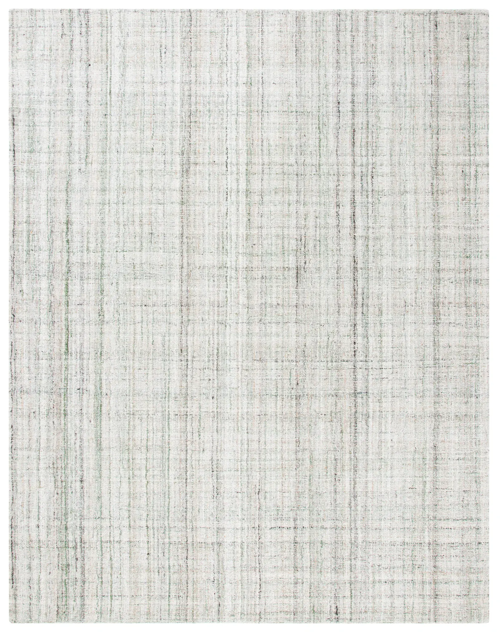 Abstract Scandinavian Linear Hand-Tufted Rug