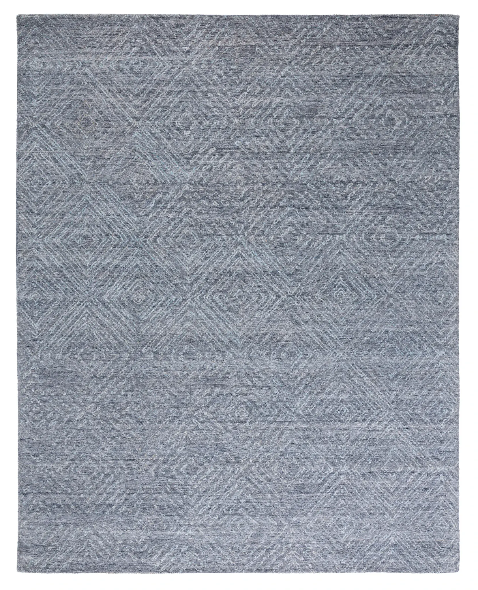 Abstract Modern Geometric Hand-Tufted Rug
