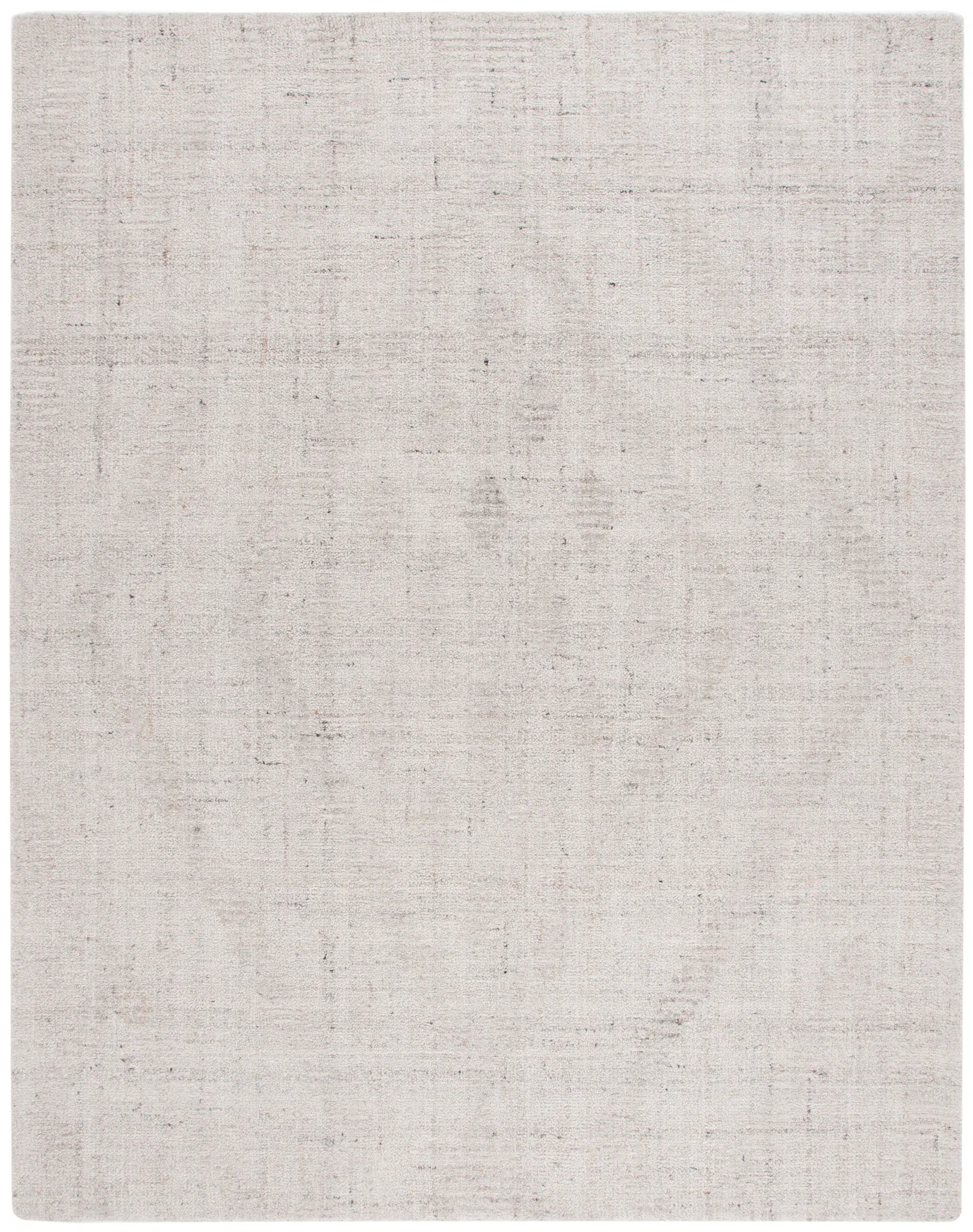 Abstract Distressed Crosshatch Hand-Tufted Rug