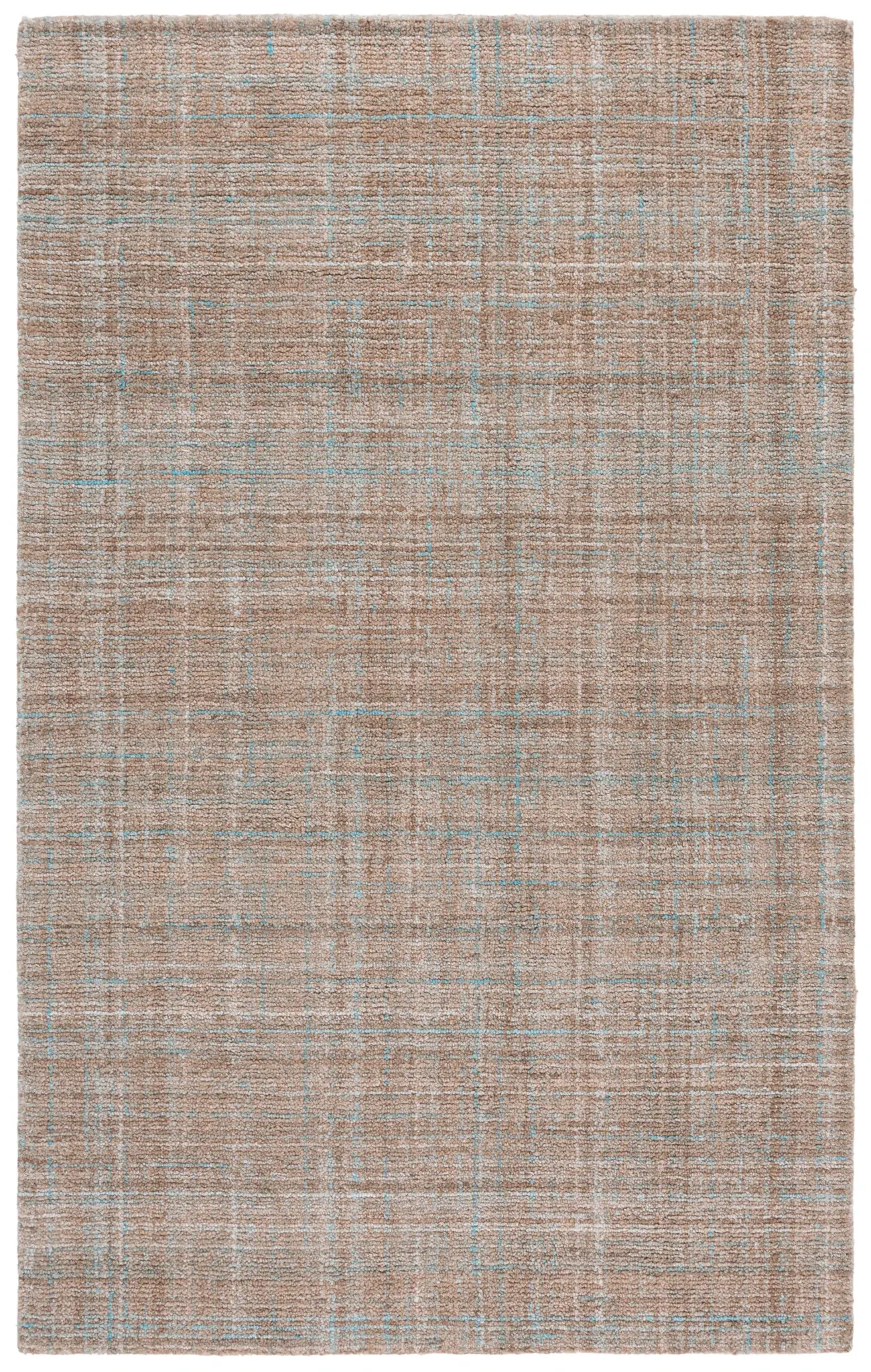 Abstract Modern Crosshatch Hand-Tufted Rug