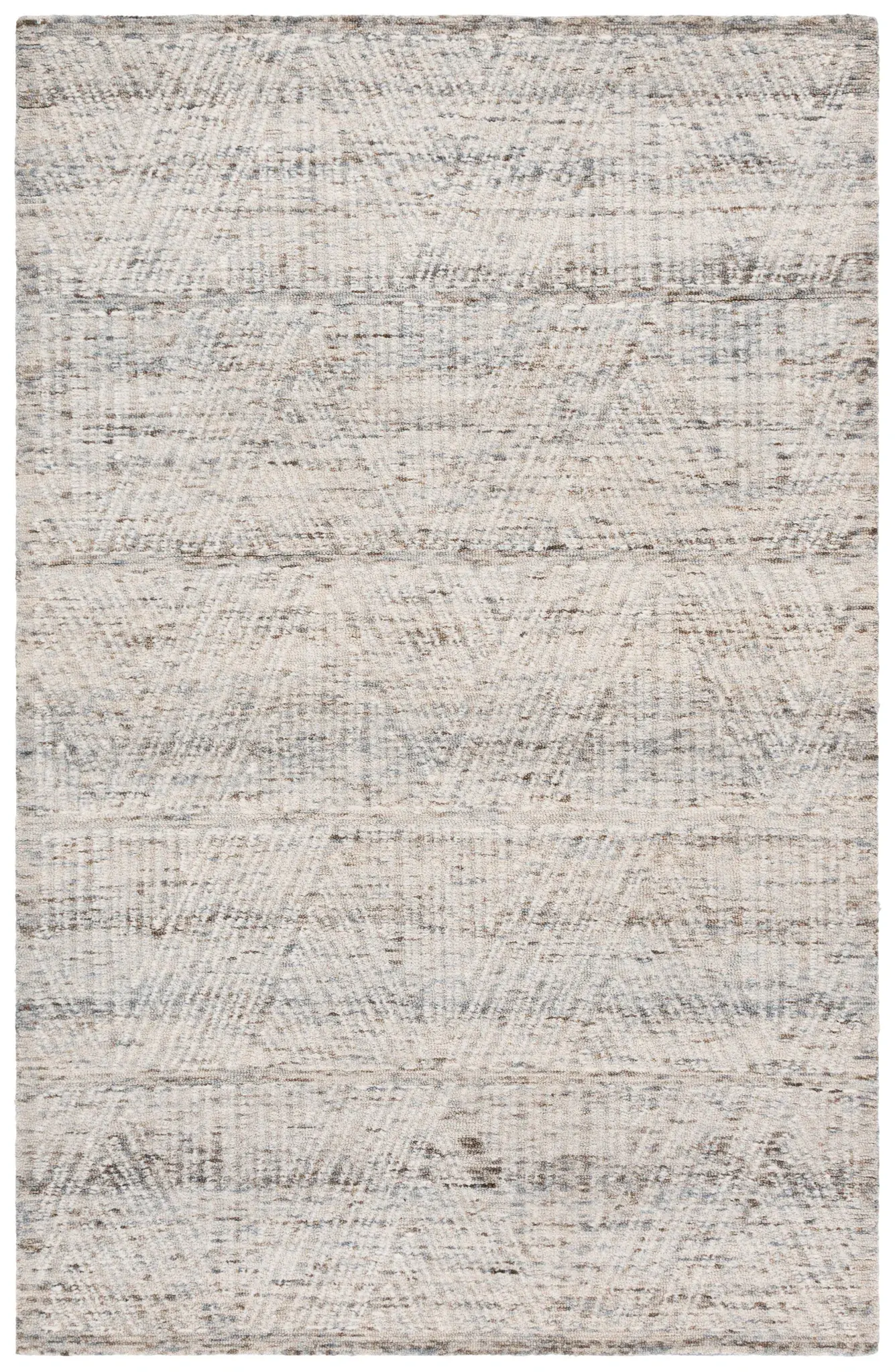 Abstract Chevron Hand-Tufted Wool Rug