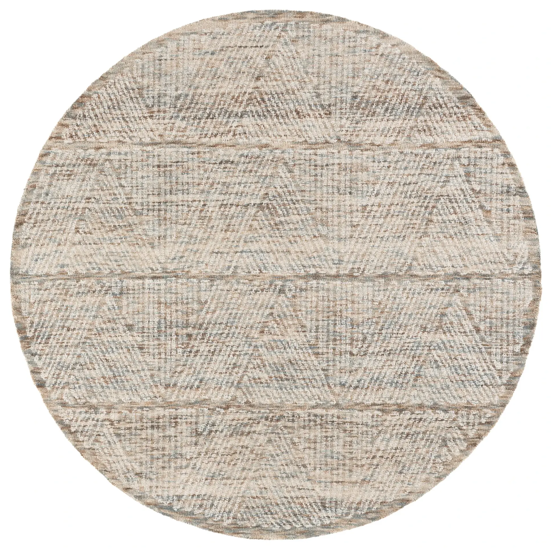 Abstract Chevron Hand-Tufted Wool Rug