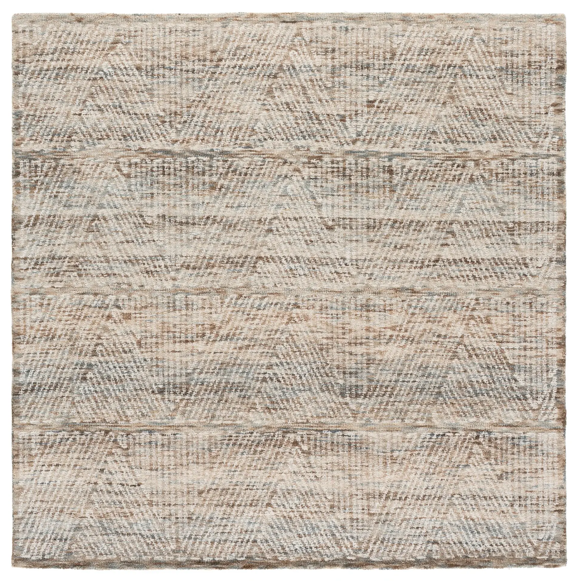 Abstract Chevron Hand-Tufted Wool Rug
