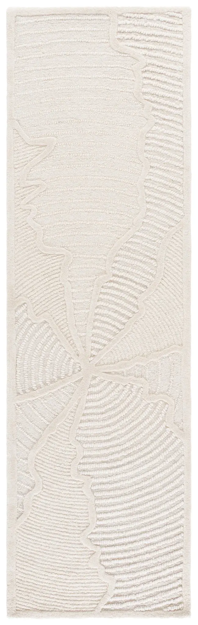 Abstract Ripple Hand-Tufted Wool Rug