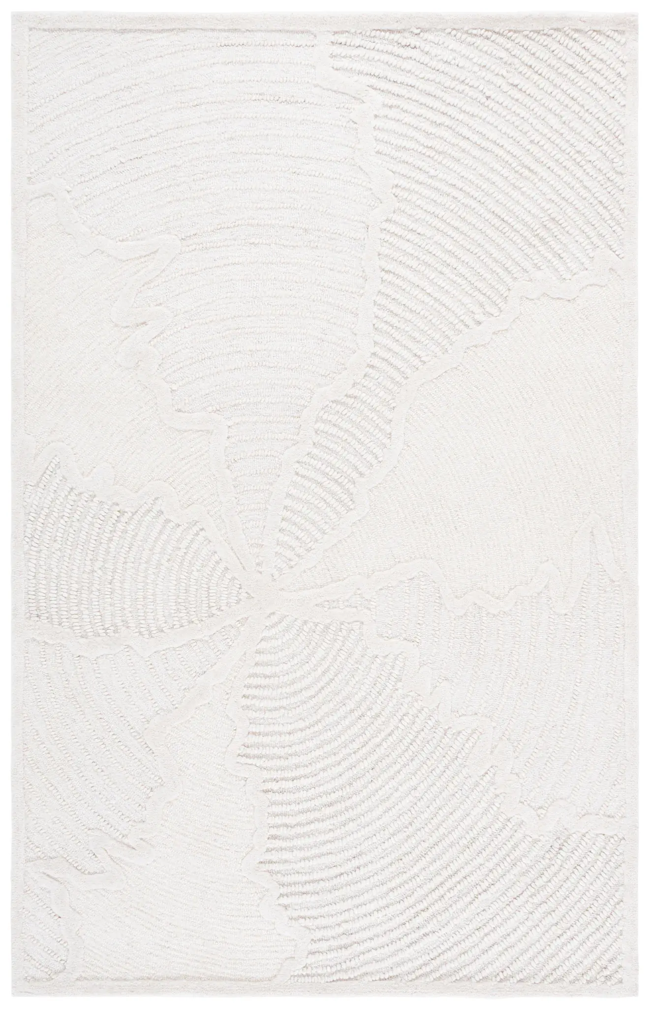 Abstract Ripple Hand-Tufted Wool Rug