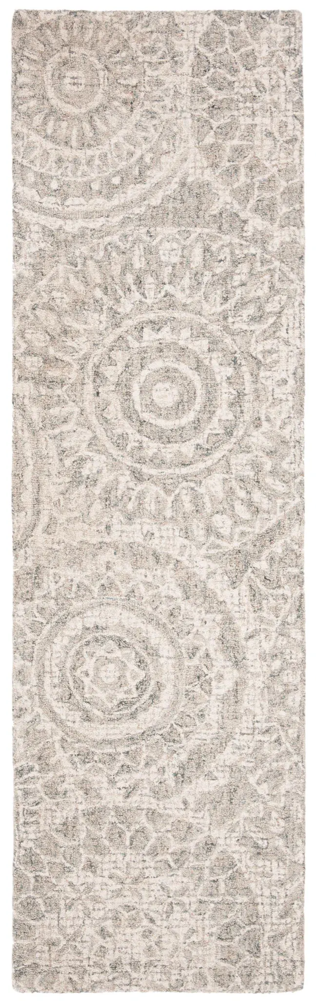 Abstract Bohemian Mandala Hand-Tufted Wool Rug