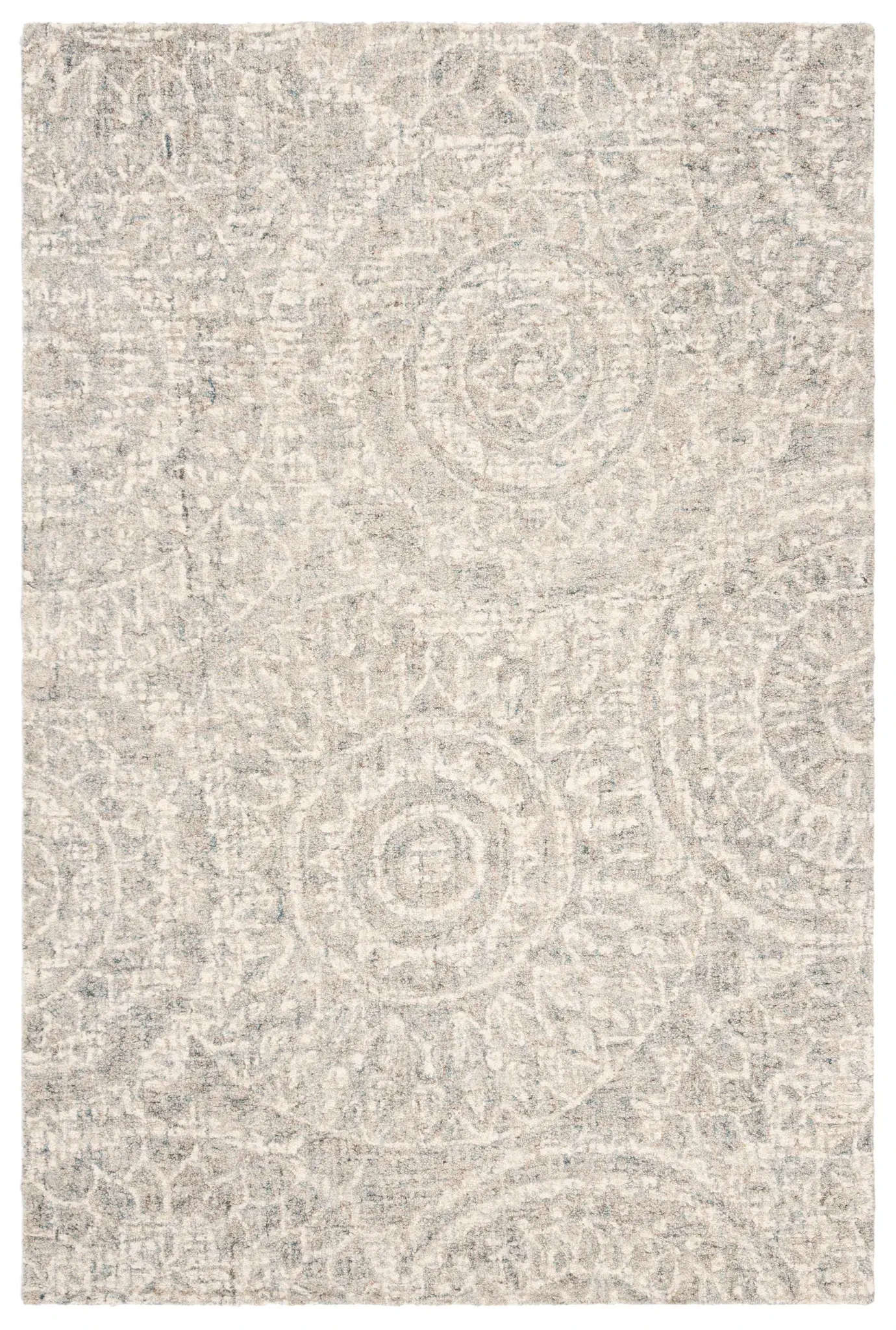 Abstract Bohemian Mandala Hand-Tufted Wool Rug