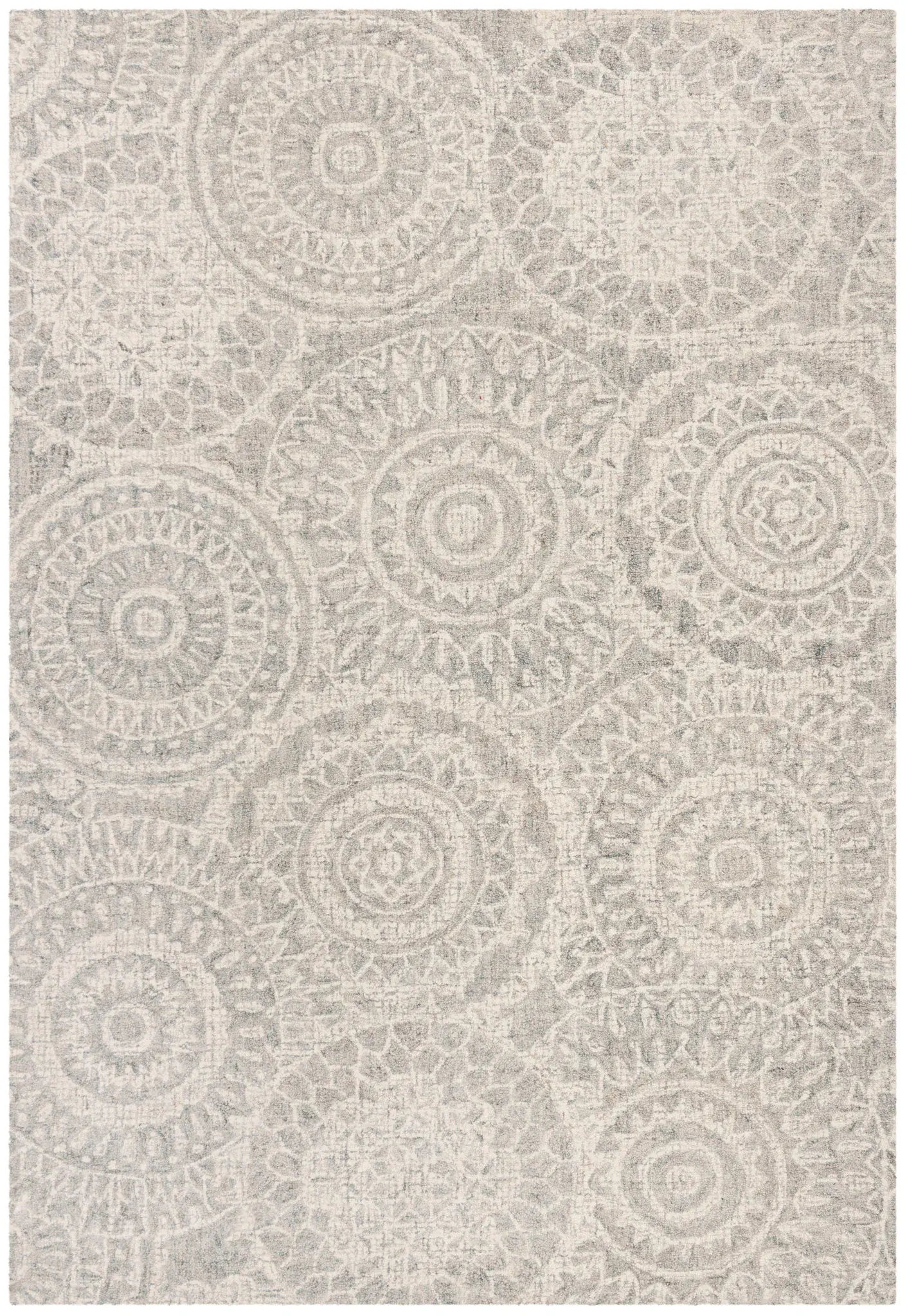 Abstract Bohemian Mandala Hand-Tufted Wool Rug