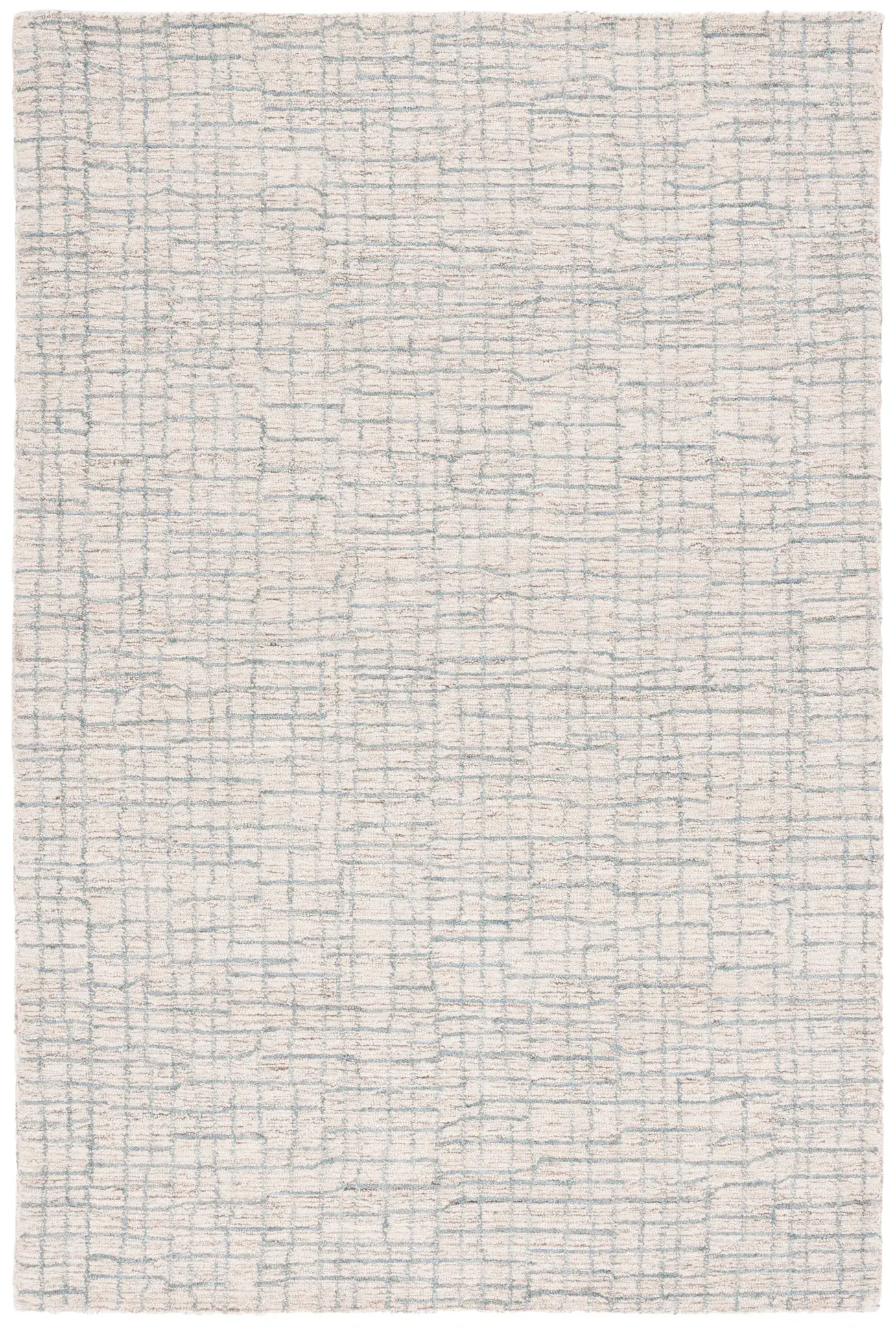 Abstract Abstract Crosshatch Hand-Tufted Rug