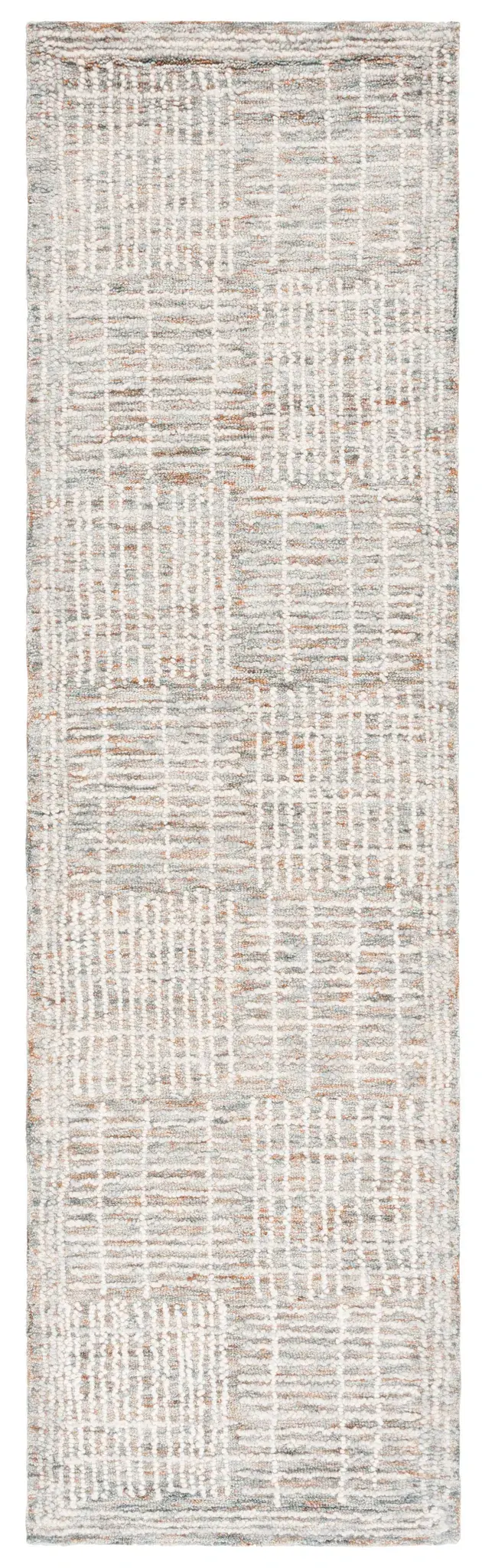 Abstract Checkered Hand-Tufted Wool Rug