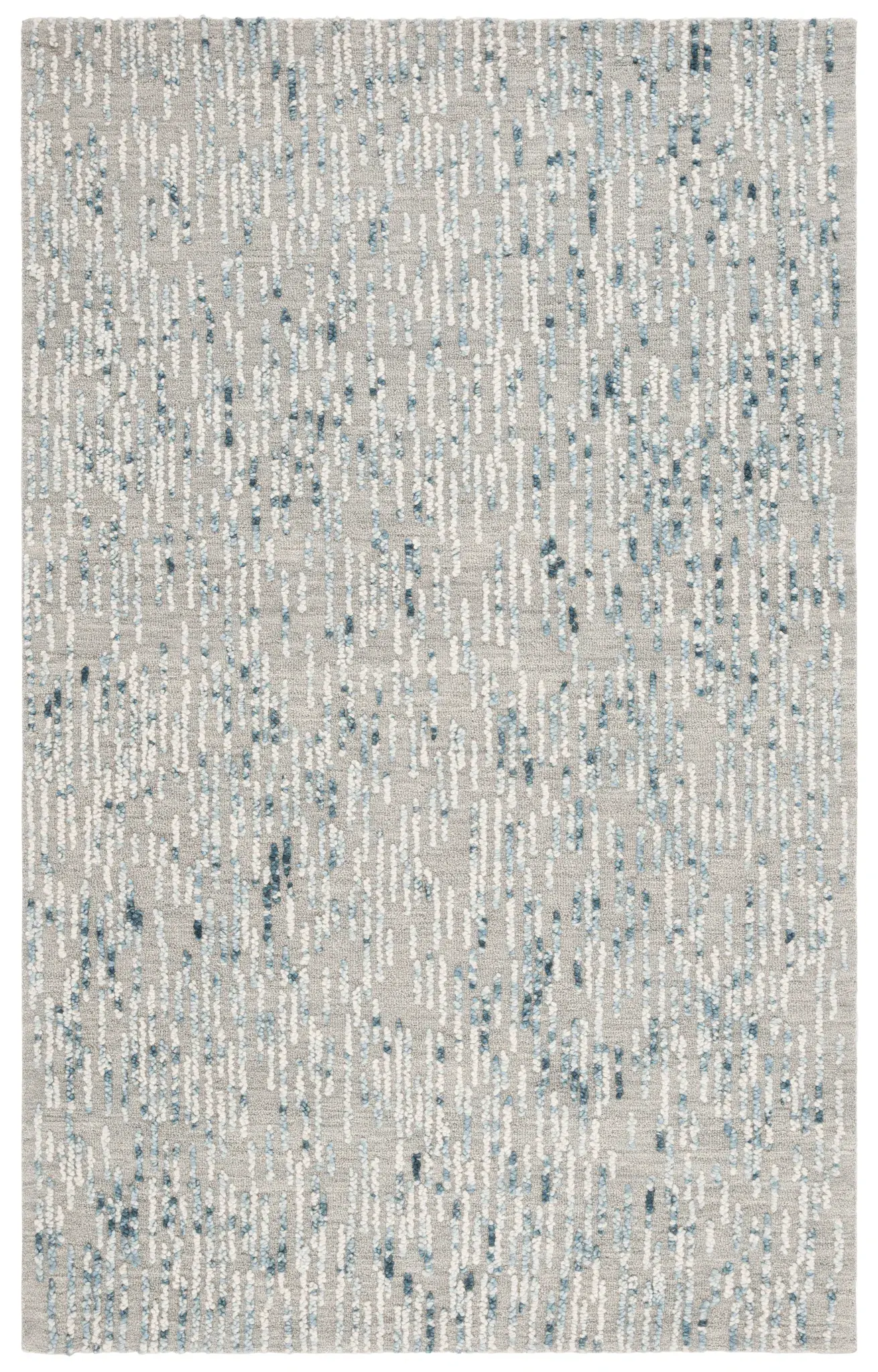 Abstract Dashed Stripe Hand-Tufted Wool Rug