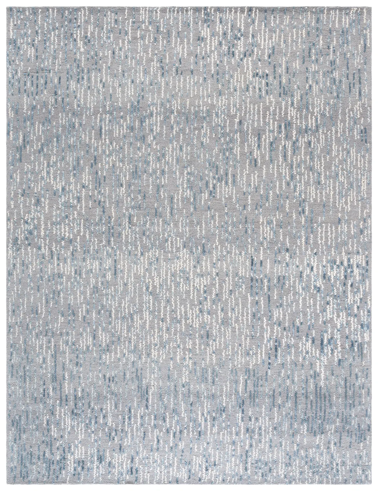 Abstract Dashed Stripe Hand-Tufted Wool Rug