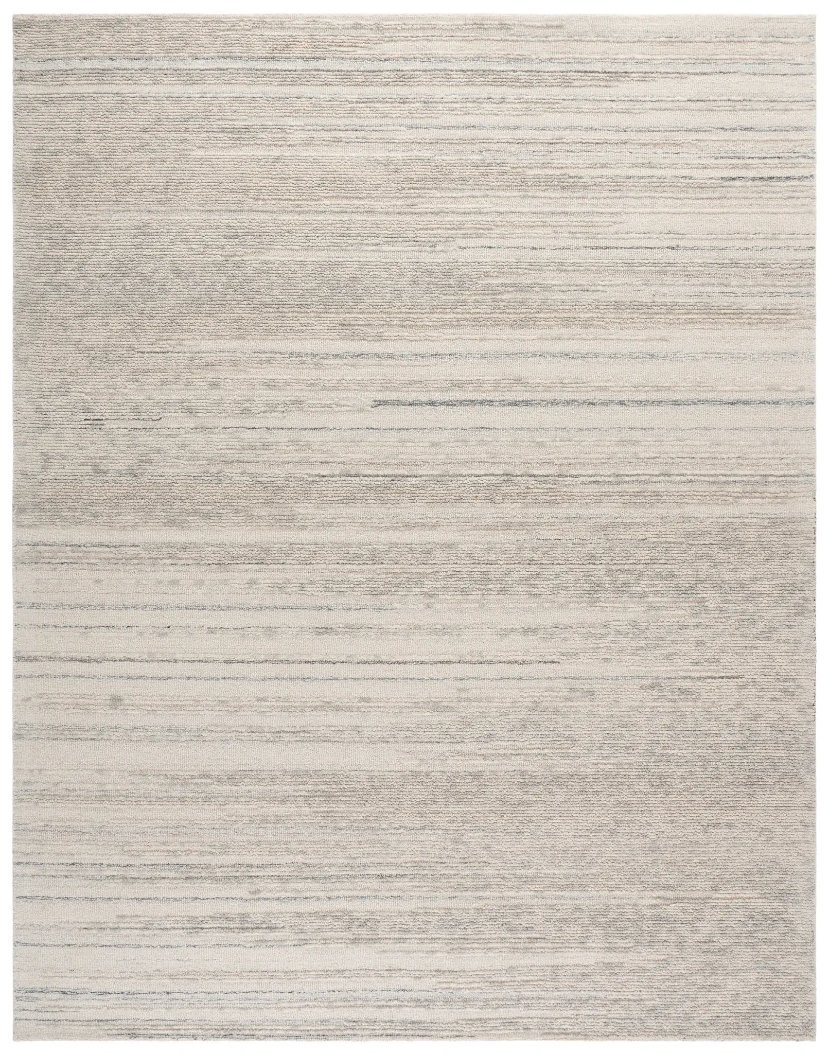 Abstract Striped Hand-Tufted Wool Rug